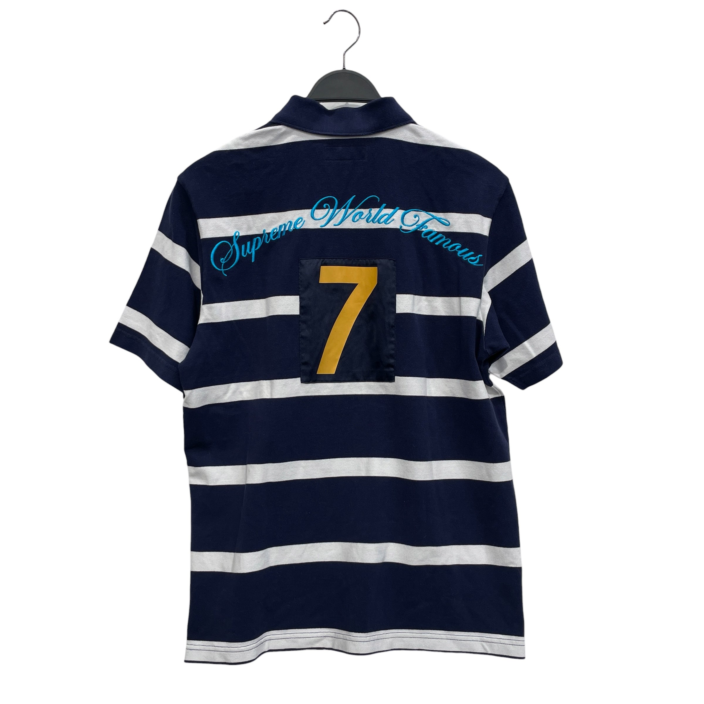 Supreme/T-Shirt/S/Cotton/NVY/Stripe/ORANGE 7 view 2