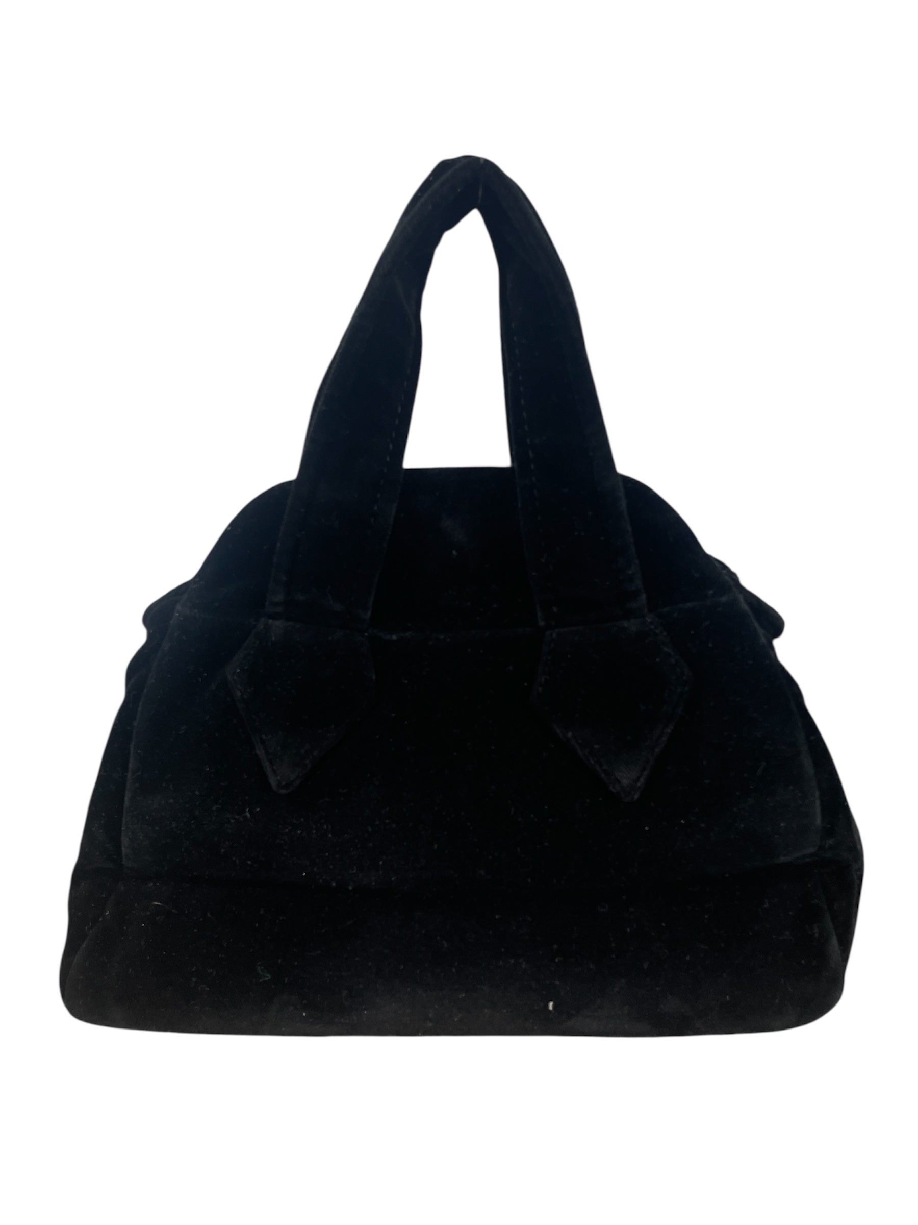 Vivienne Westwood/Bag/BLK/VEGAN VELVET S SMALL ORB LOGO view 2