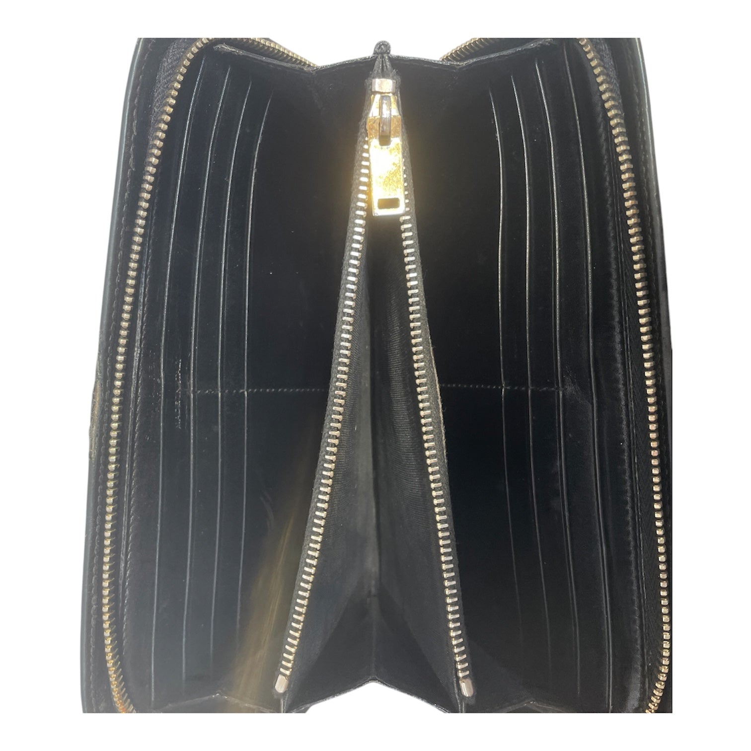 SAINT LAURENT/Long Wallet/Leather/BLK/L's/ZIP AROUND CLUTCH view 4