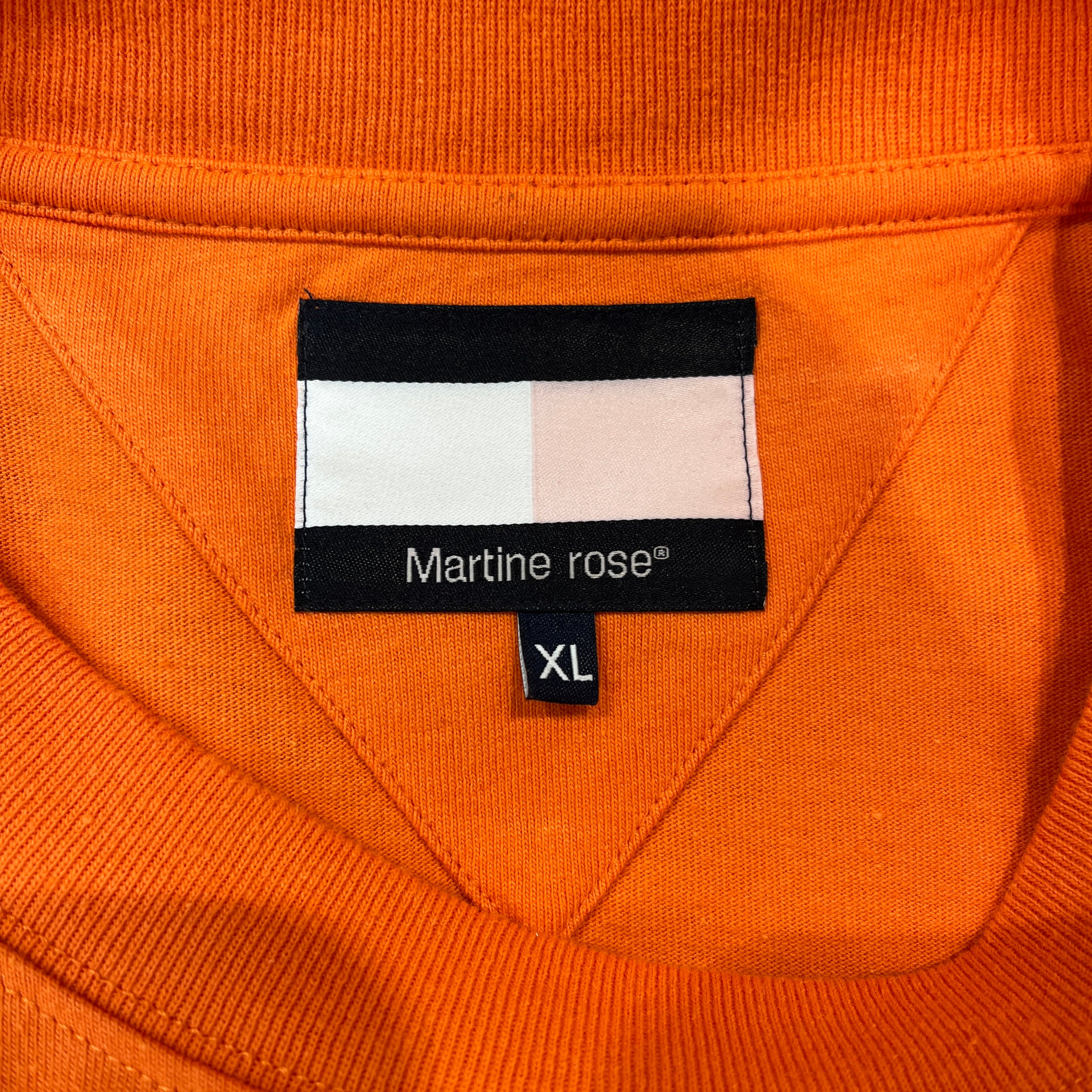 MARTINE ROSE/TOMMY HILFIGER/T-Shirt/XL/Cotton/ORN/"Care Free Dancing" view 3