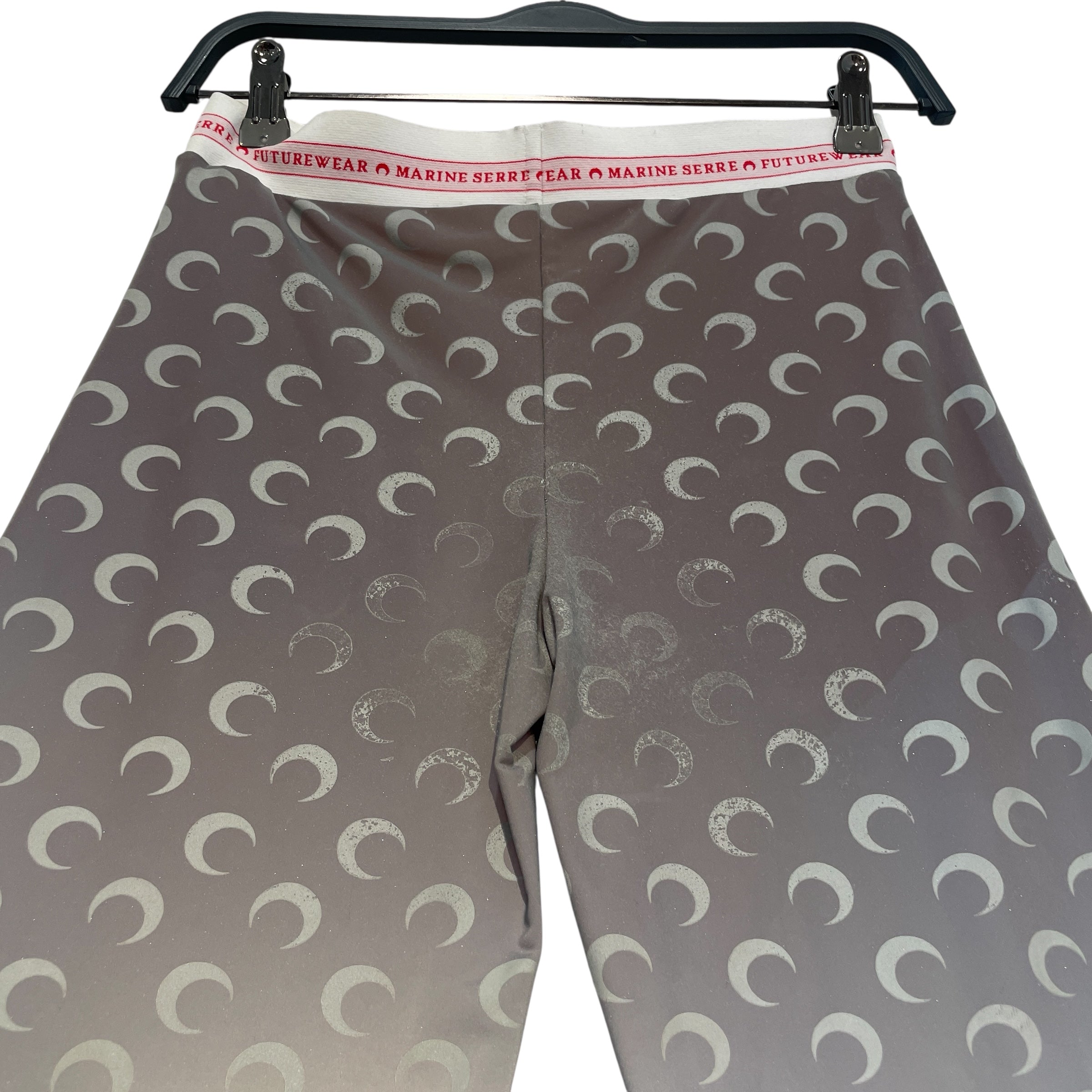 MARINE SERRE/Bottoms/M/All Over Print/Polyester/SLV/FW19 Logo Leggings view 4