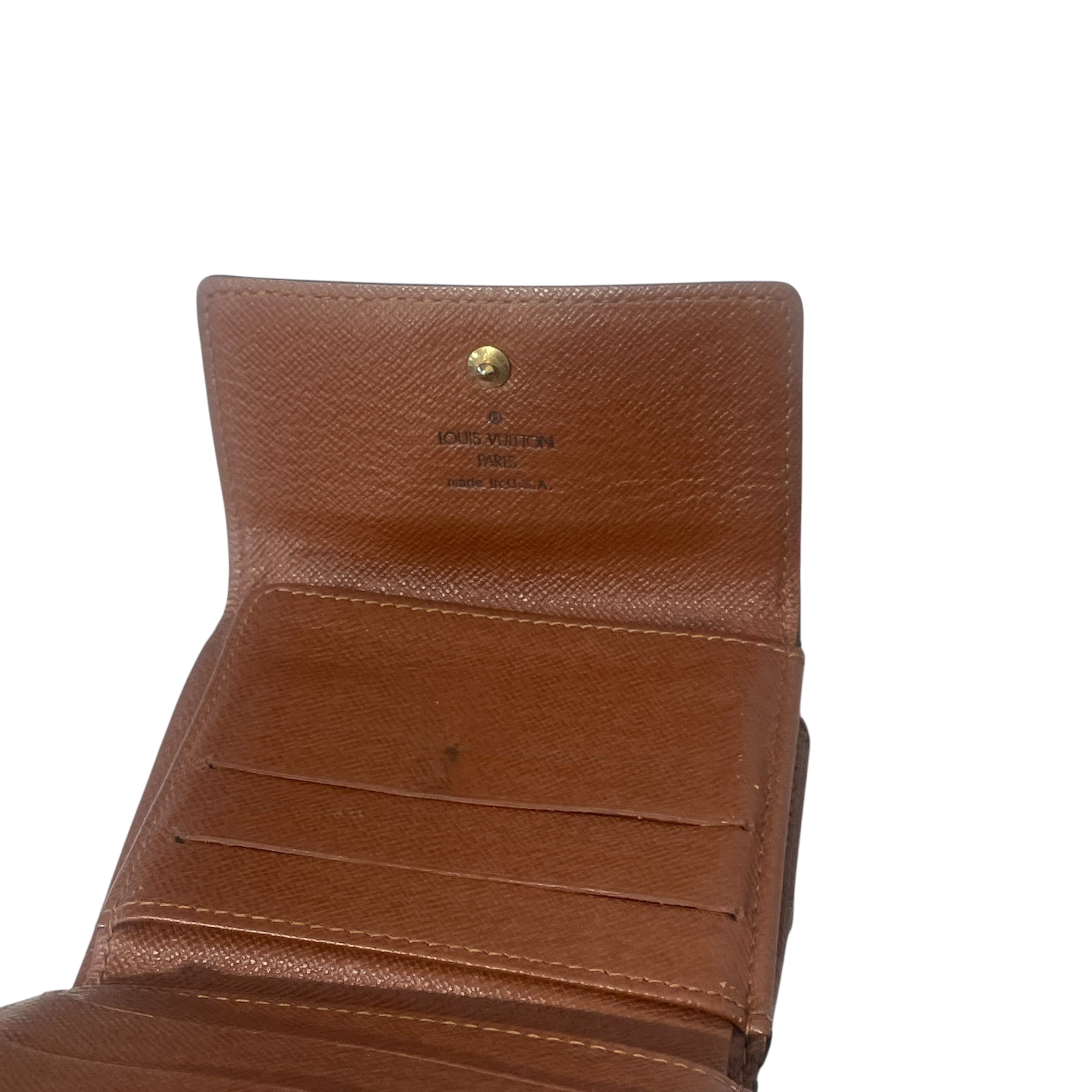 LOUIS VUITTON/Vintage/Trifold Wallet/Monogram/BRW/M's/2004 ELISE view 9