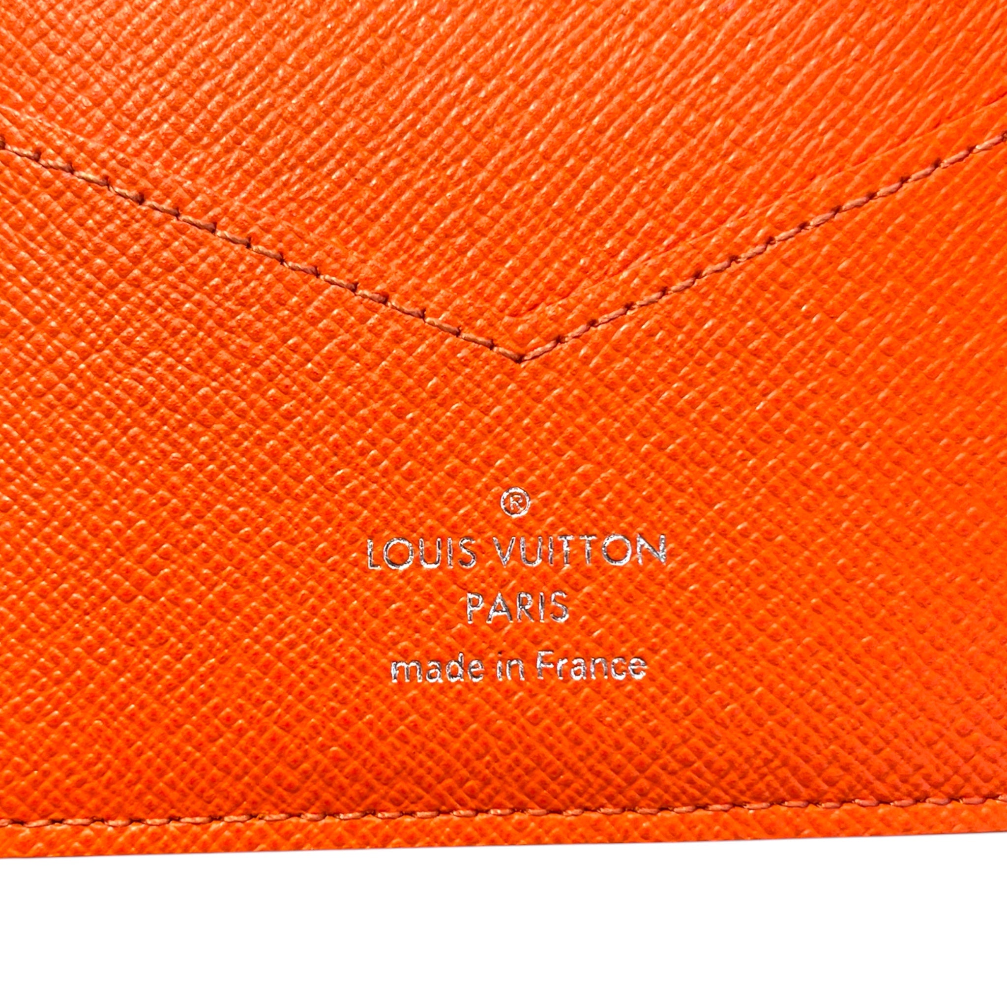 LOUIS VUITTON/Wallet/Monogram/Leather/ORN/LV booklet wallet orange mono view 5