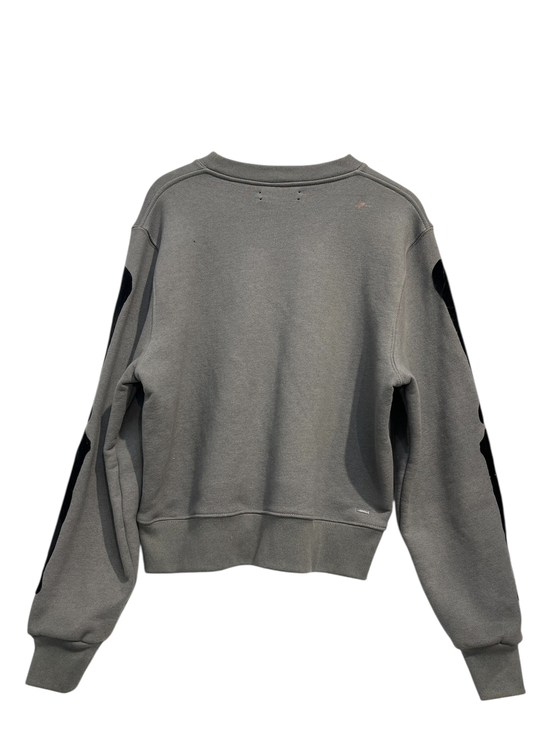 AMIRI/Sweatshirt/S/Cotton/GRY/BONES SLEEVE LOGO ON FRONT view 2