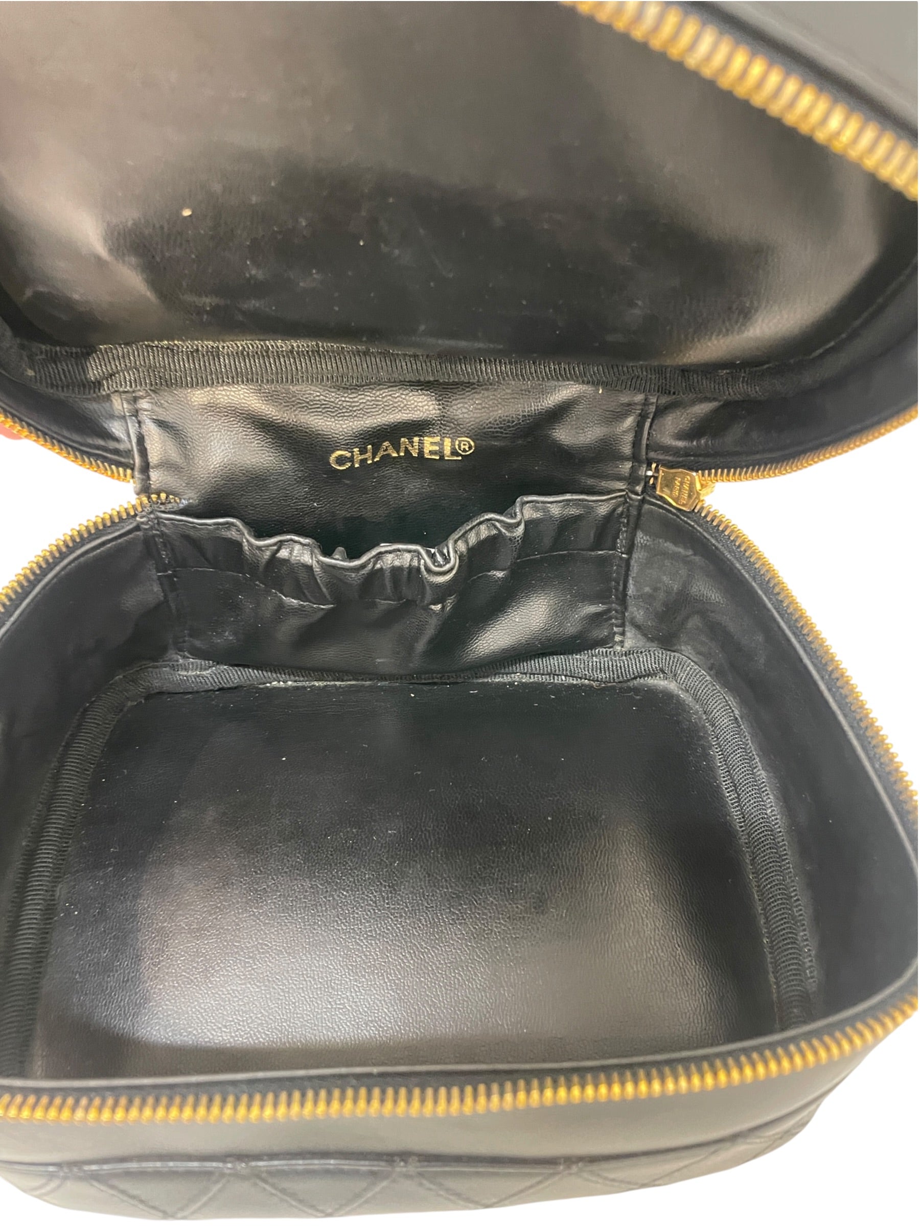 CHANEL/Pouch/Leather/Black/3929175 pouch view 4