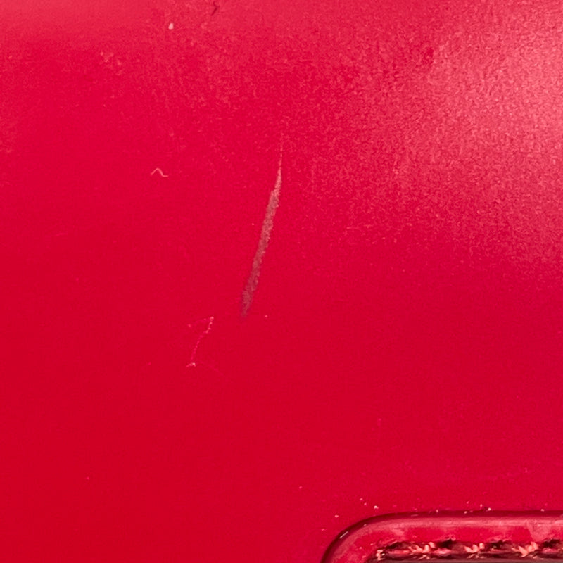 PRADA/Clutch Bag/RED/Leather Case
