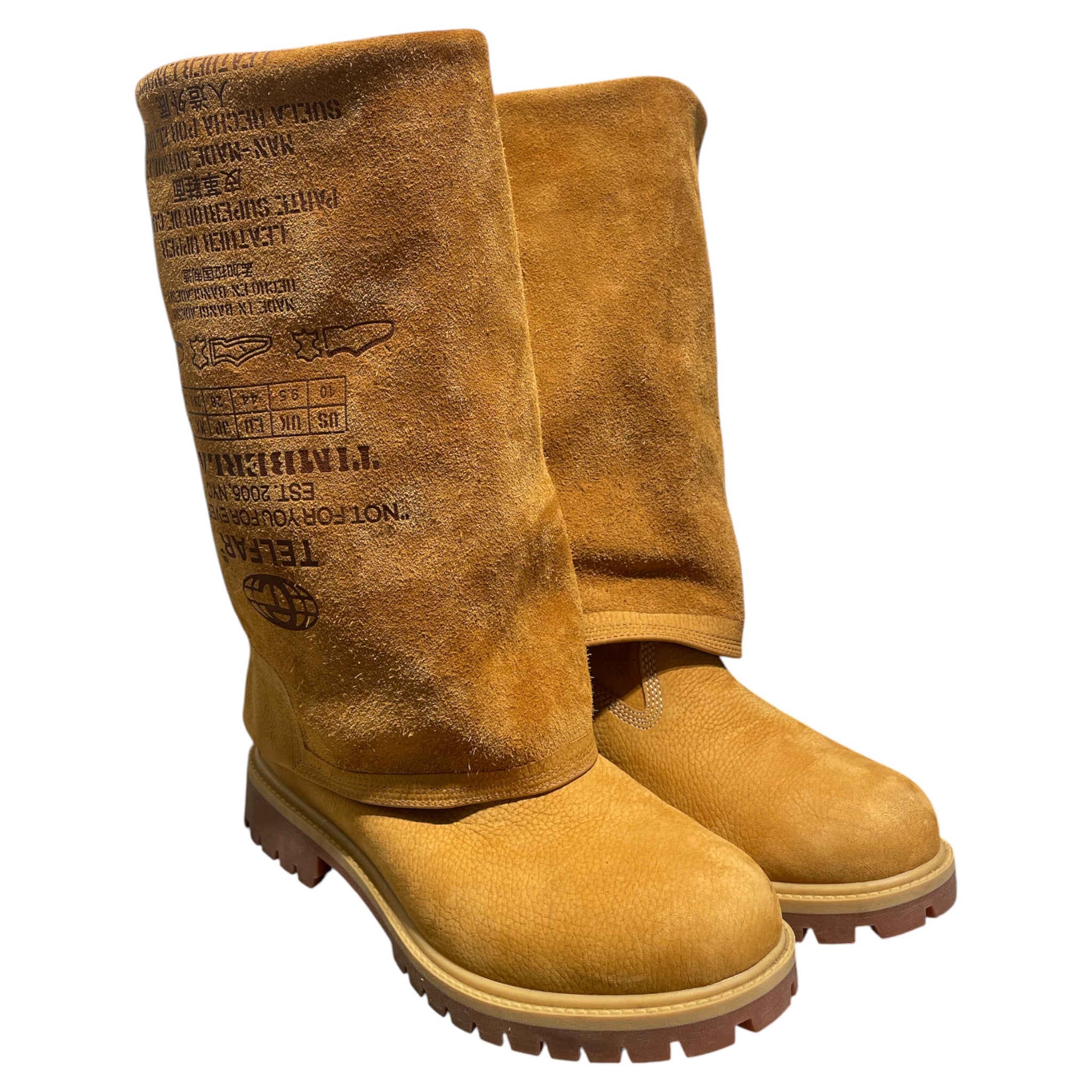 Timberland/Telfar/Boots/US 10/Suede/BEG/ Timberland x Telfar/long boot view 1