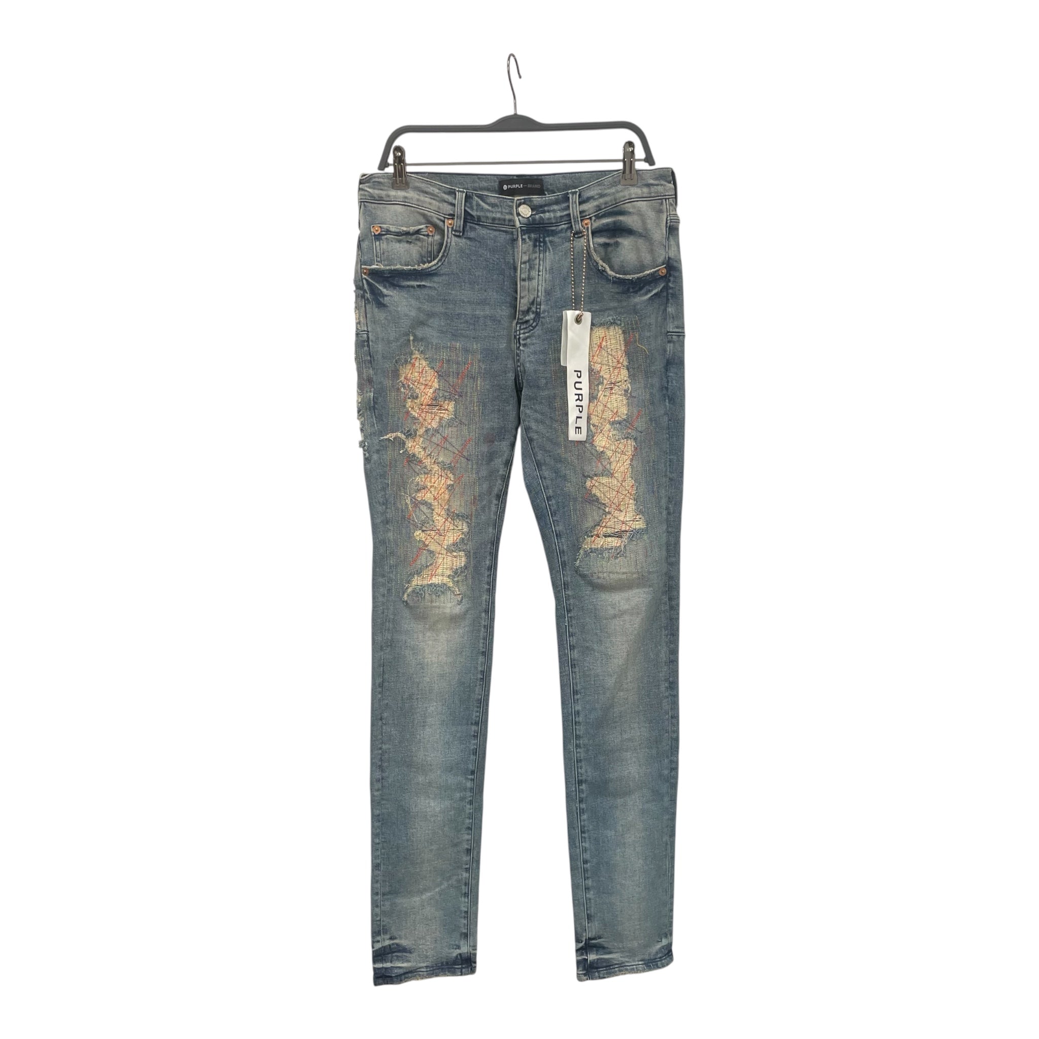PURPLE BRAND/Skinny Pants/34/Denim/BLU/P001 lt indigo multicolor view 1