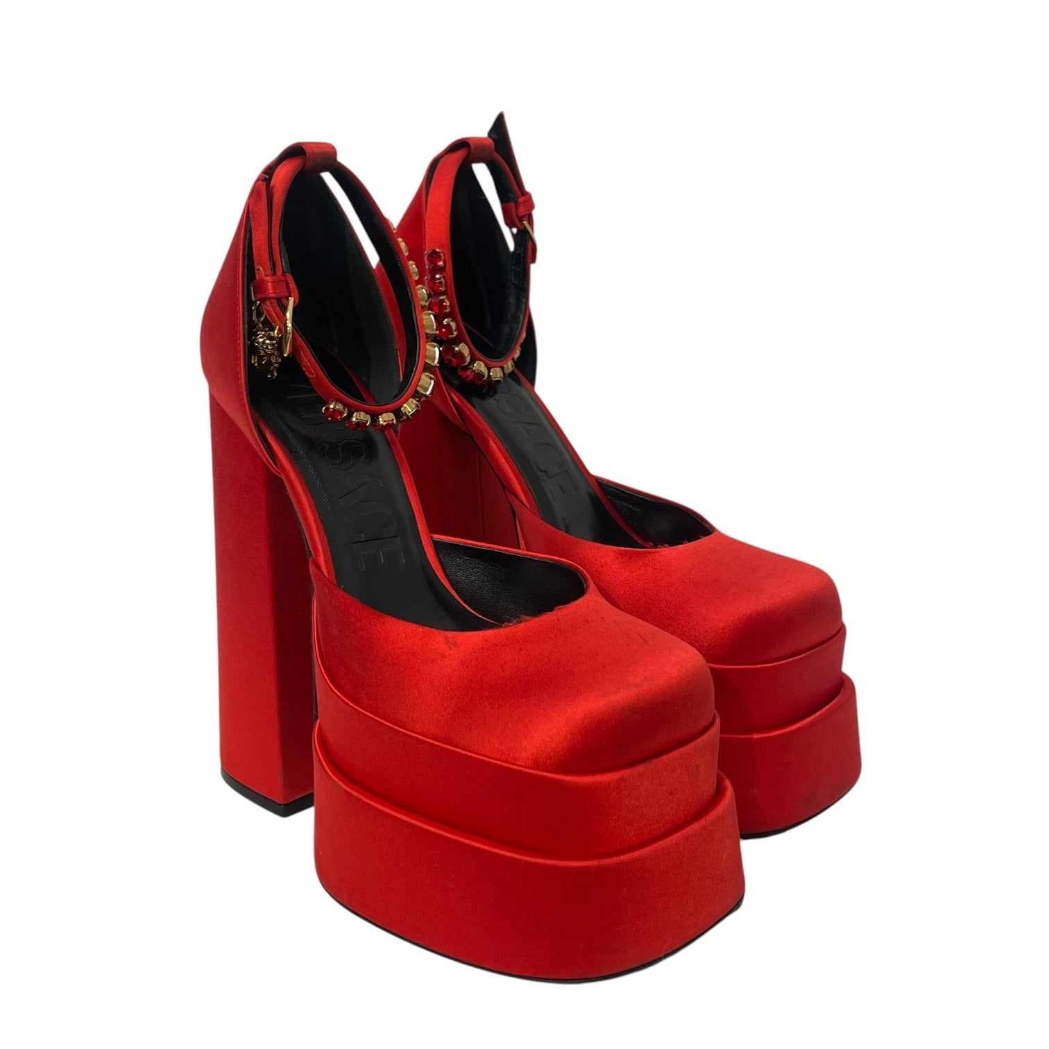 VERSACE/Heels/EU 35/RED/madusa aevitas platform view 1