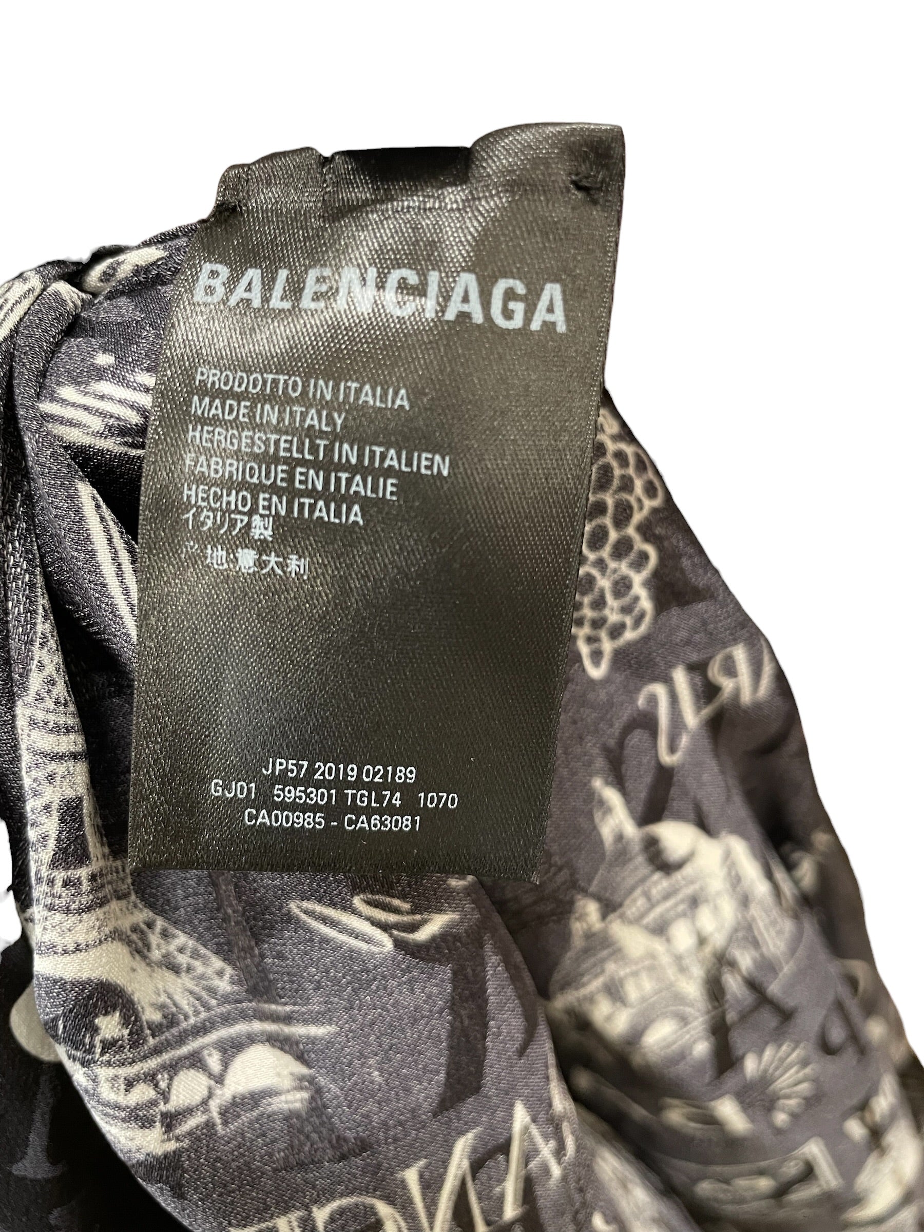BALENCIAGA/Skirt/38/All Over Print/BLK/PARISIAN PRINT view 3