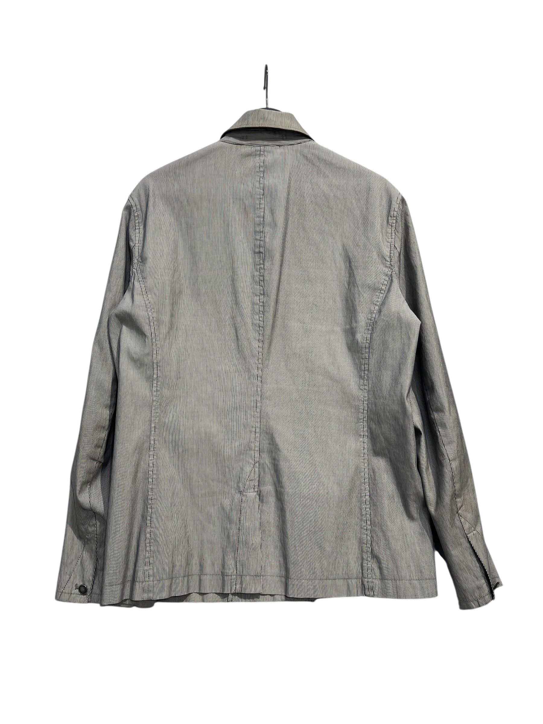 JOHN VARVATOS USA/Jacket/M/Cotton/GRY/Stripe/DOUBLE BREASTED-NAPOLEAN view 2