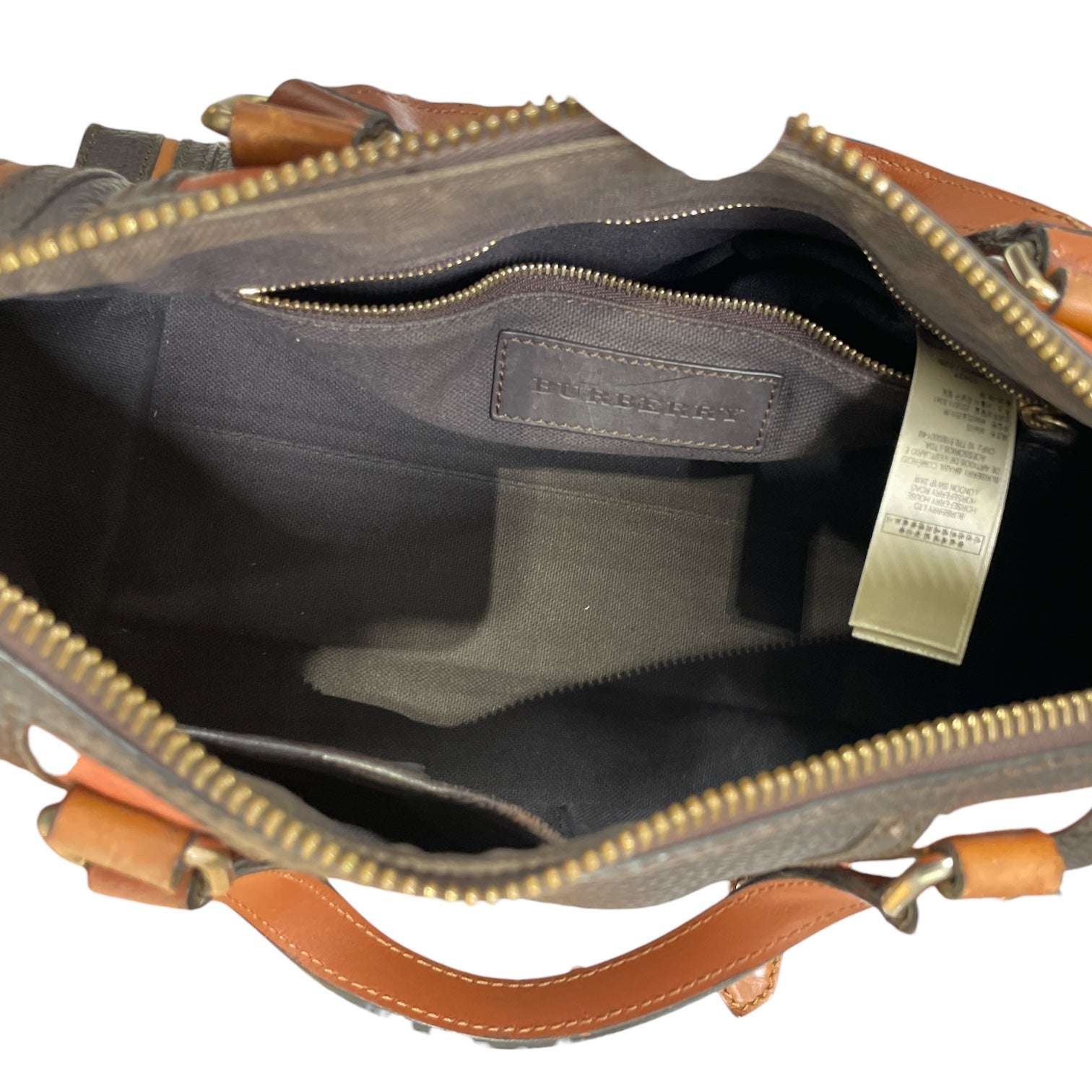 BURBERRY/Cross Body Bag/Leather/BRW/BARREL LEATHER/BOWLING BAG view 4