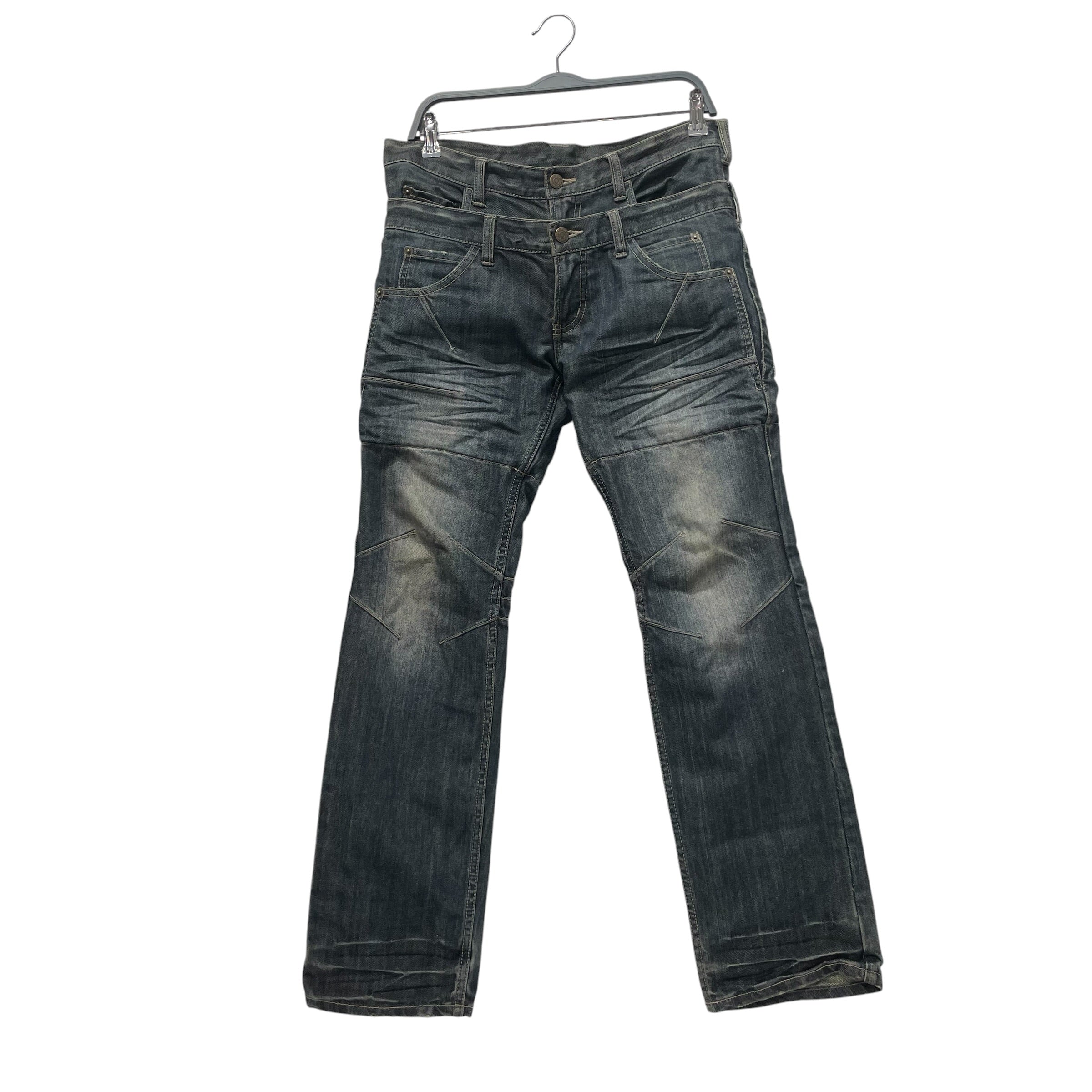 PPFM/Straight Pants/M/Denim/IDG/double waist view 1