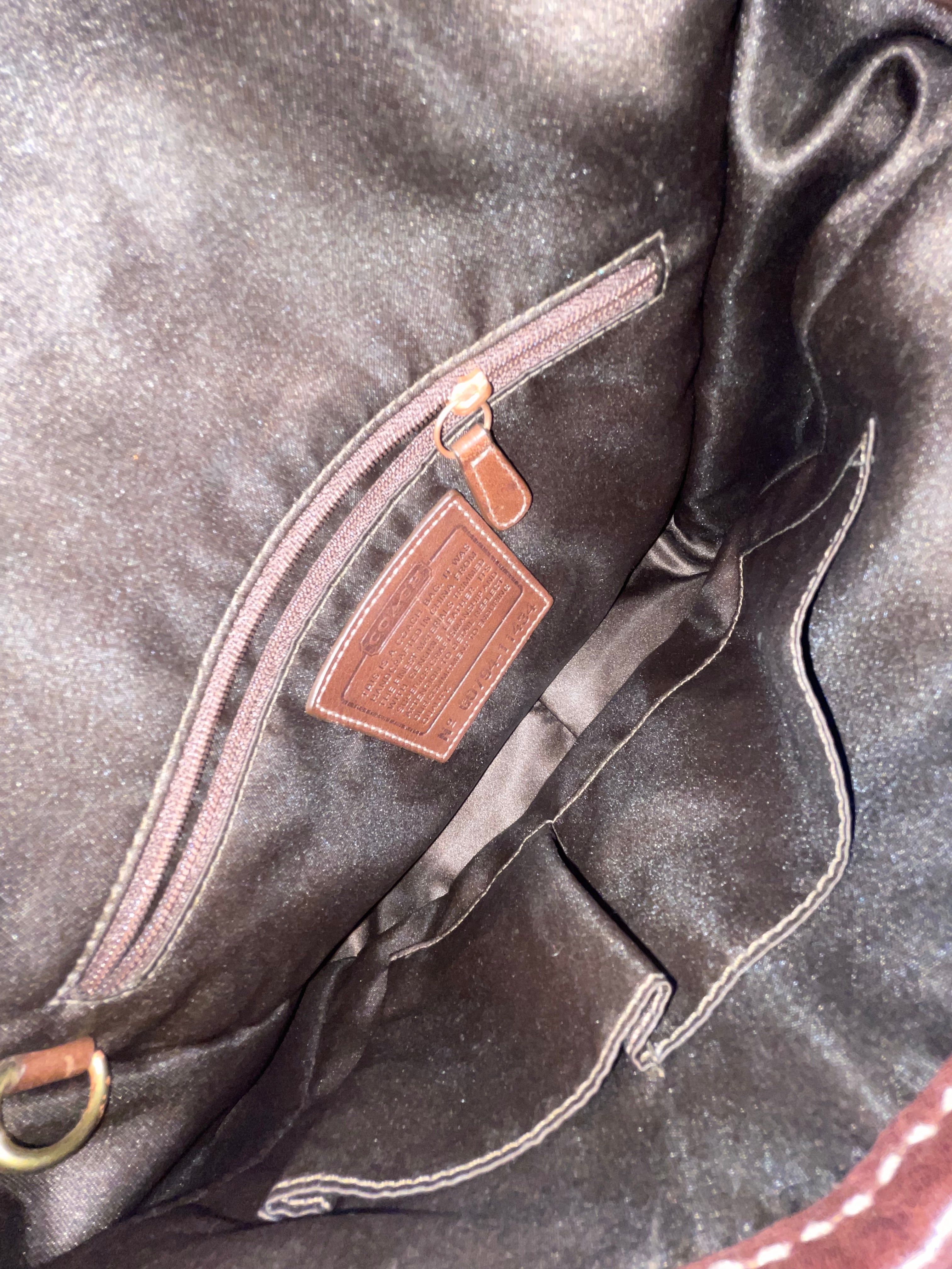 COACH/Bag/Monogram/BRW/vintage/big gld buckle/drk brw view 5