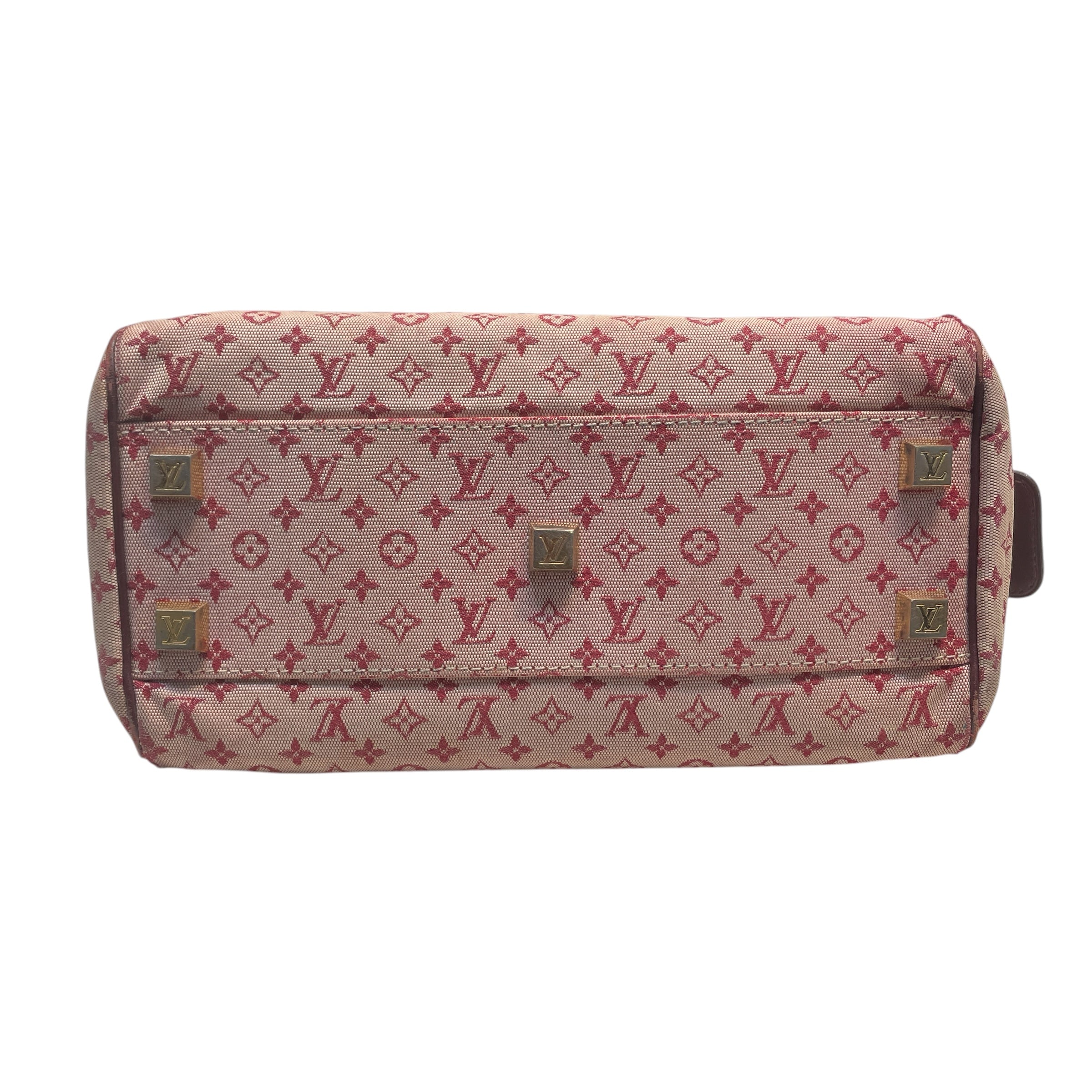 LOUIS VUITTON/Hand Bag/Monogram/Cotton/PNK/Pink and red monogram Handbag view 3