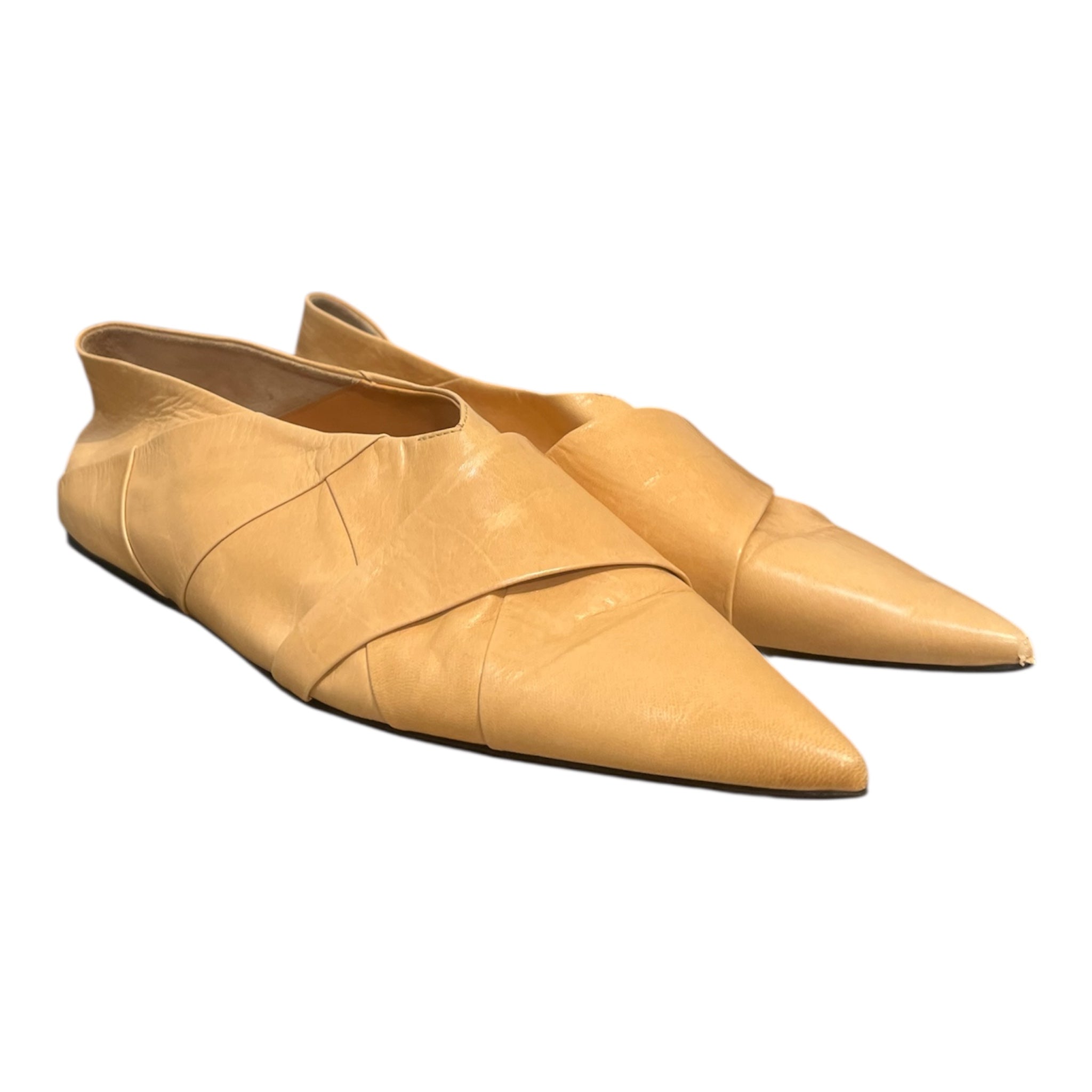 JIL SANDER/Dress Shoes/EU 38/Leather/CRM/POINTED view 1
