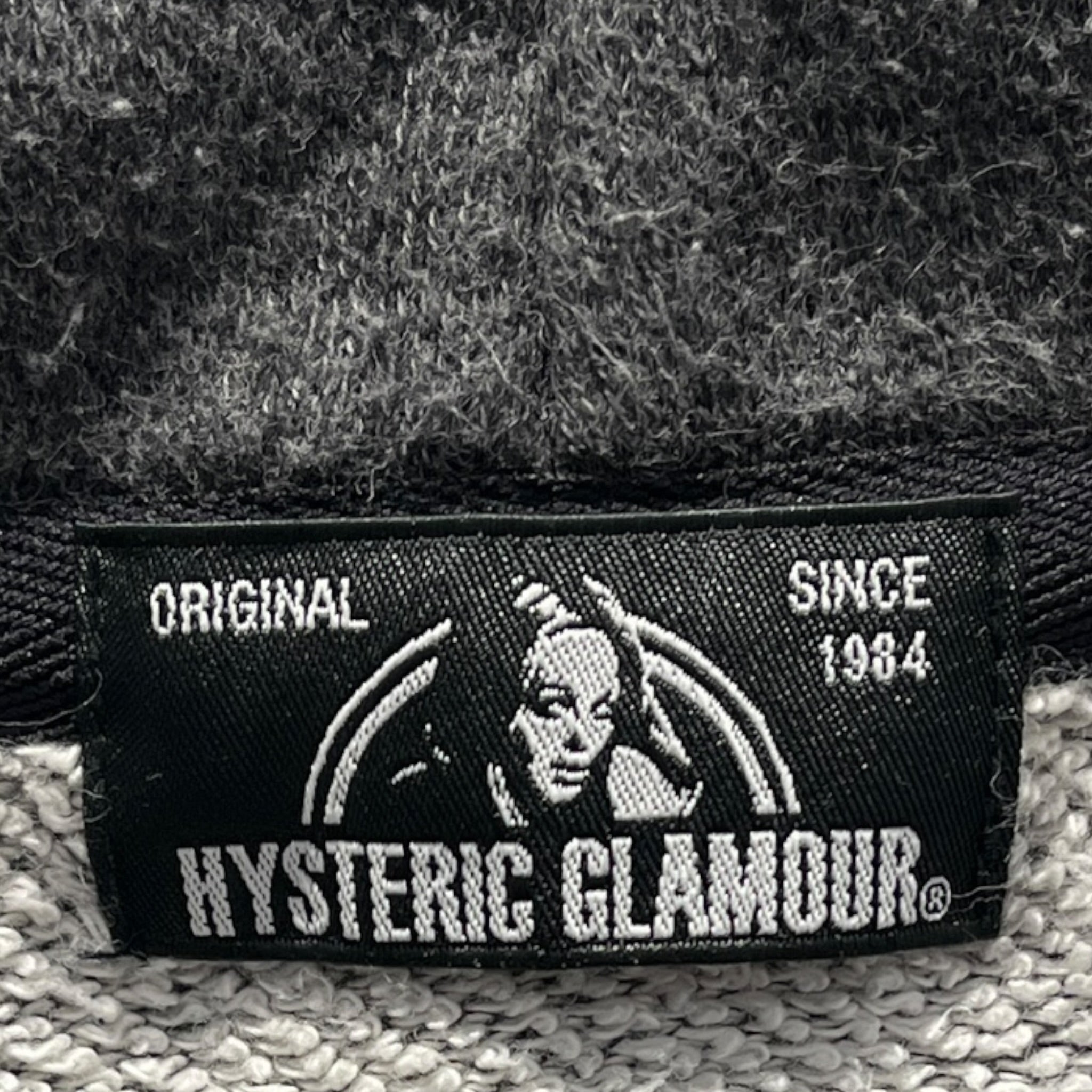 HYSTERIC GLAMOUR/Zip Up Hoodie/M/Cotton/GRY/AUSTIN A ZIP UP HOODIE GREY view 3