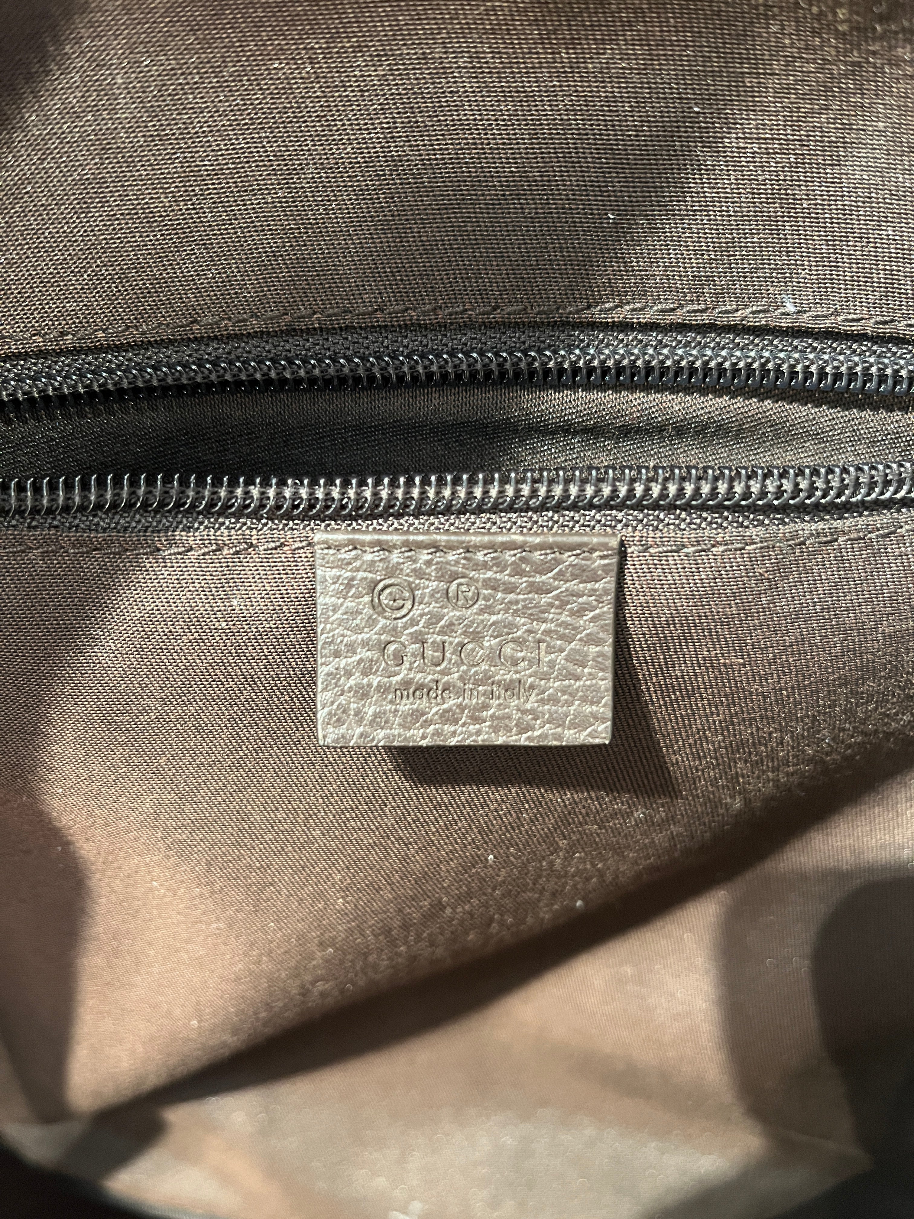 GUCCI/Backpack/Monogram/BEG/gg canvas top zip view 5