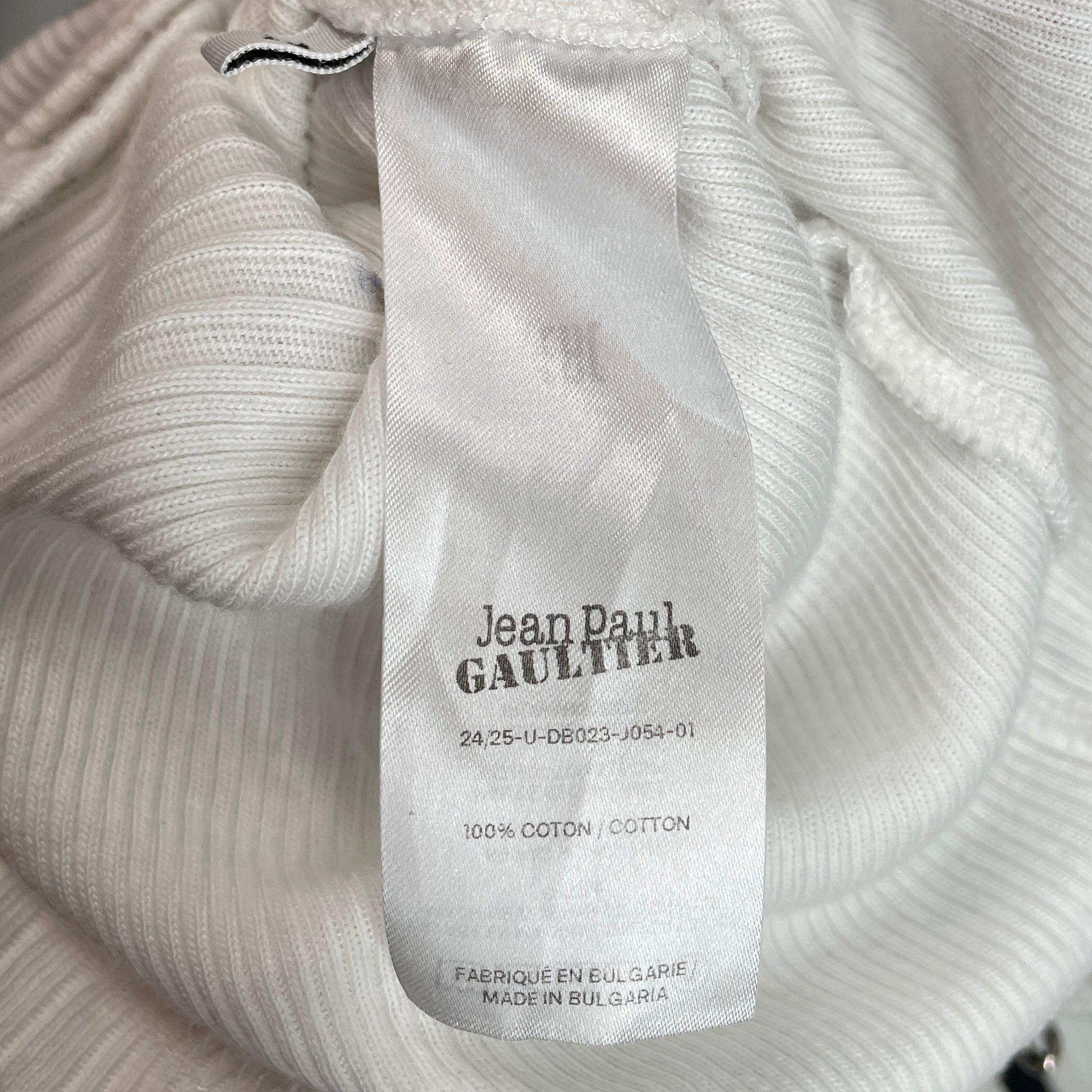 Jean Paul Gaultier/Tank Top/S/Cotton/WHT/SILVER REMOVEABLE SHOUDLER. view 4