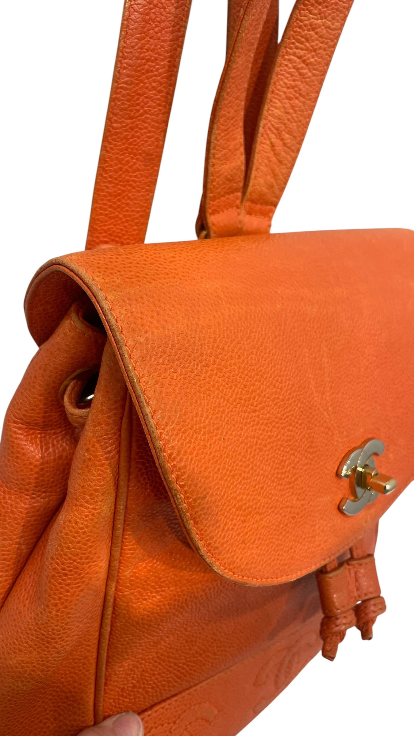 CHANEL/Backpack/Leather/ORN/CAVIAR TRIPPLE CC BACKPACK view 6