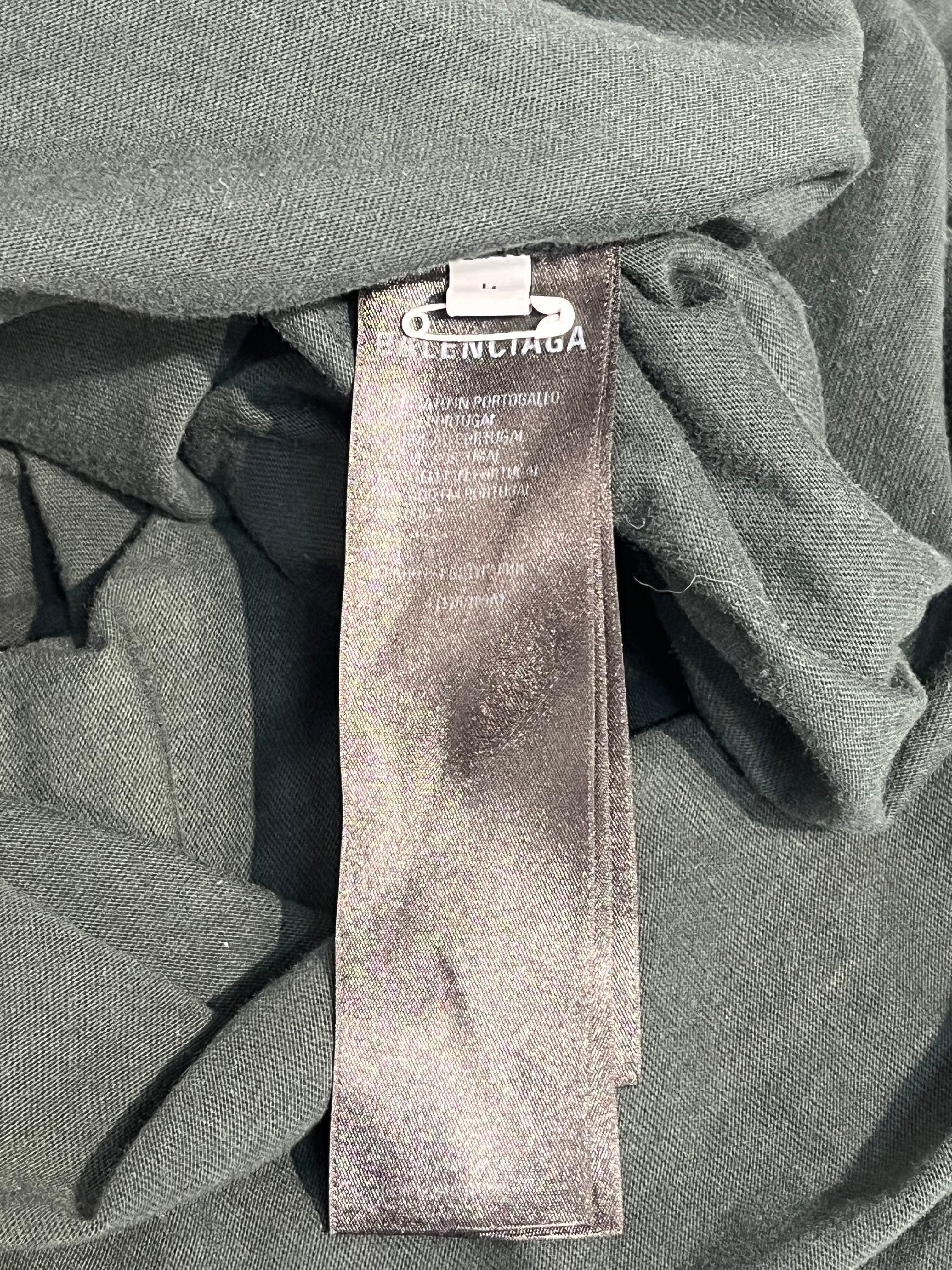 BALENCIAGA/adidas/T-Shirt/L/Cotton/BLK/ADIDAS ON CHEST view 4