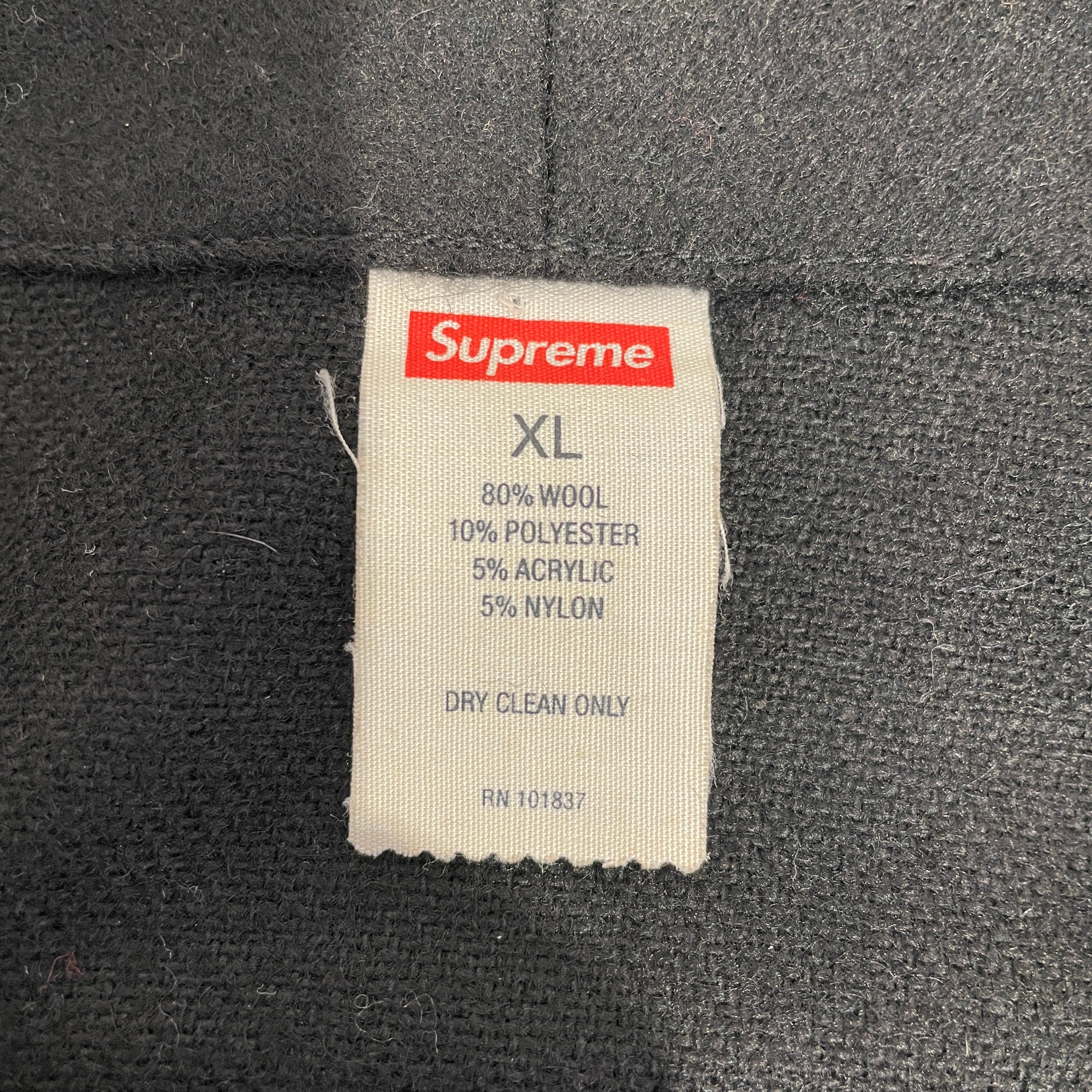 Supreme/Vest/XL/Wool/BLK/Wool Baseball Vest view 3