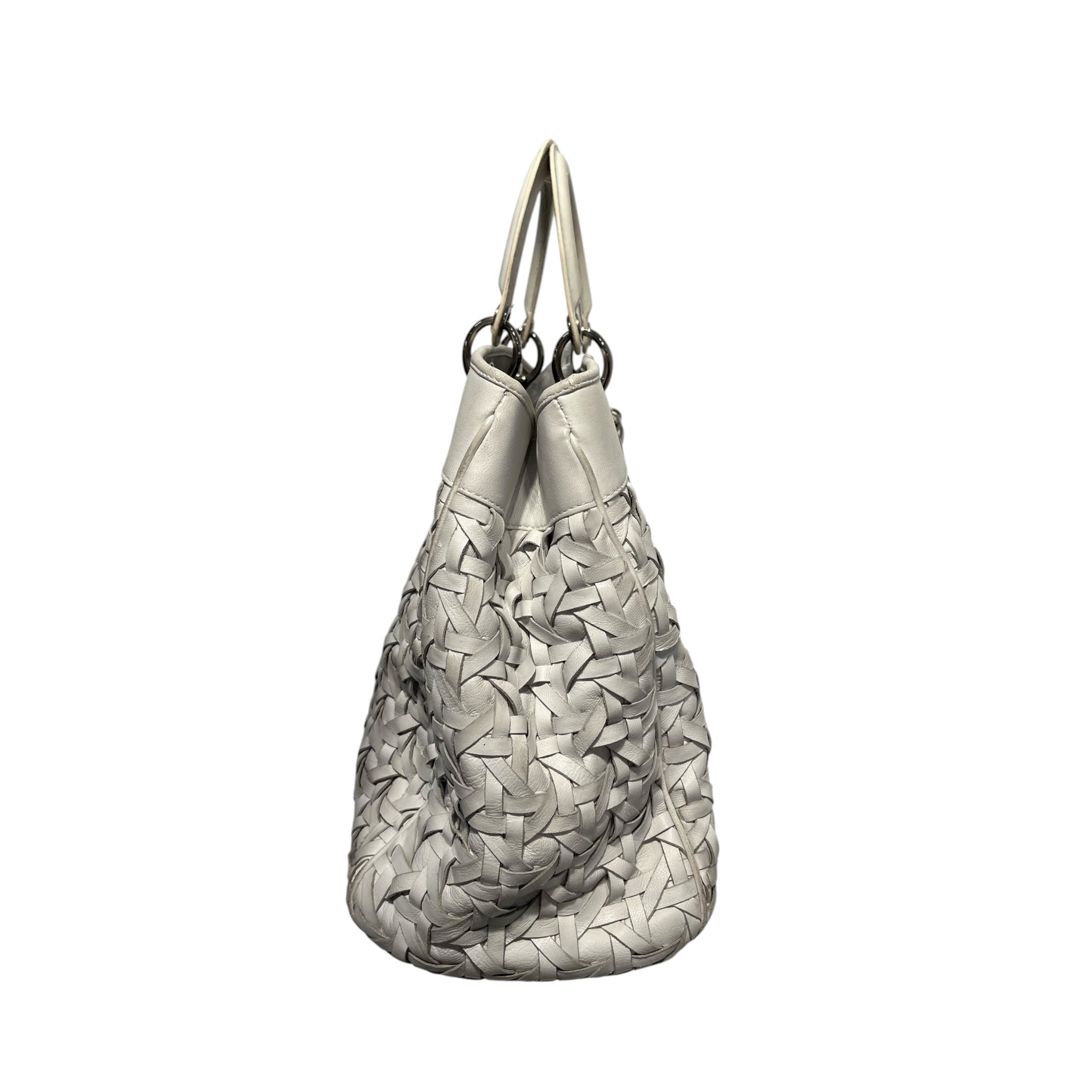 Christian Dior/Bag/Leather/WHT/ view 3