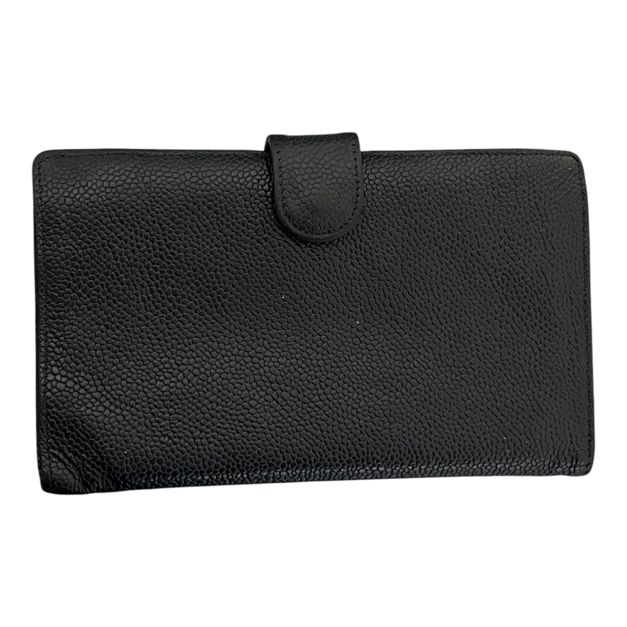 CHANEL/Long Wallet/Leather/BLK/L's/double c view 4