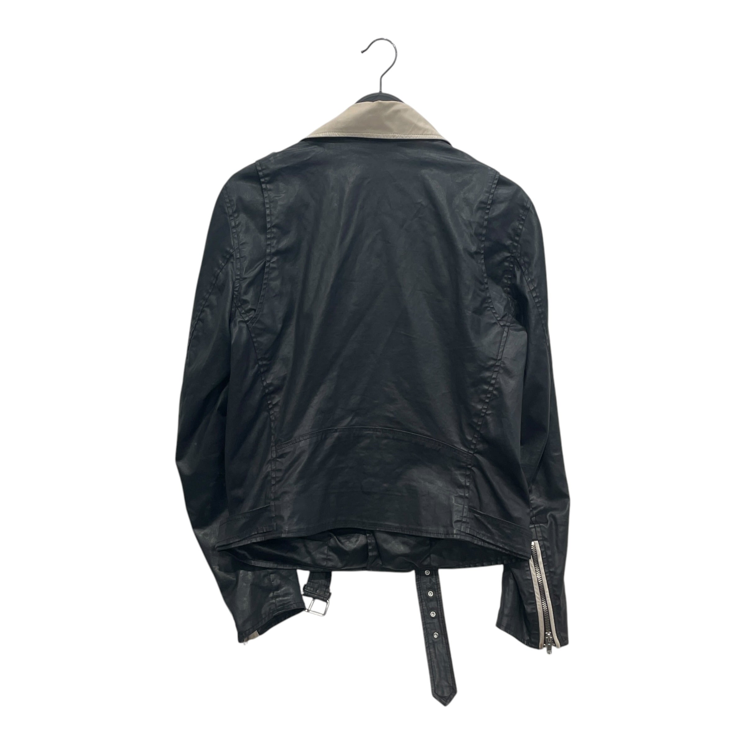 DIESEL/Riders Jkt (S)/M/Cotton/BLK/WHITE LEATHER DETAIL view 2