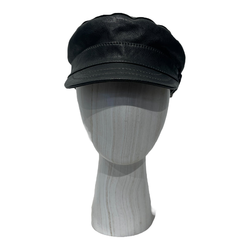 MIU MIU/Hat/Leather/BLK/CADET HAT FINAL BOSS