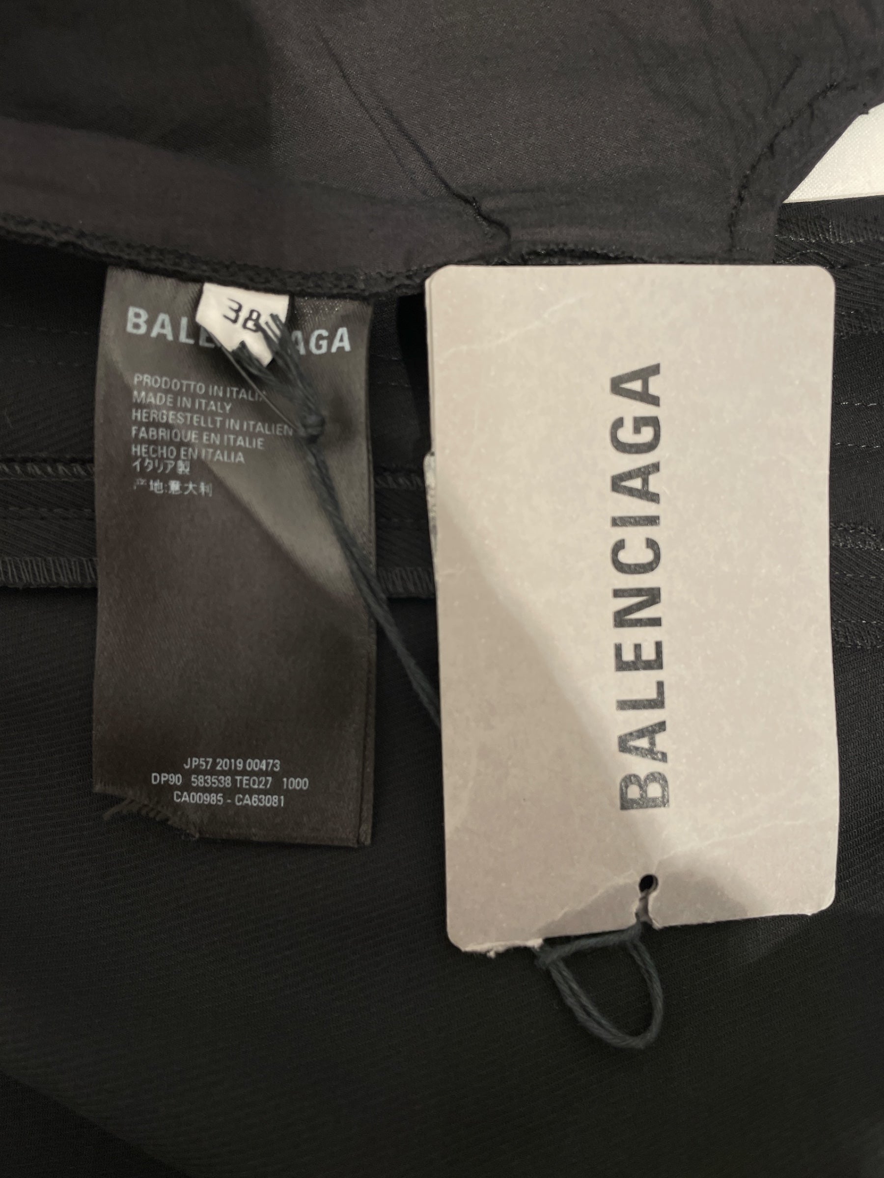 BALENCIAGA/Straight Pants/38/BLK/CAVALRY TWILL PANTS view 4