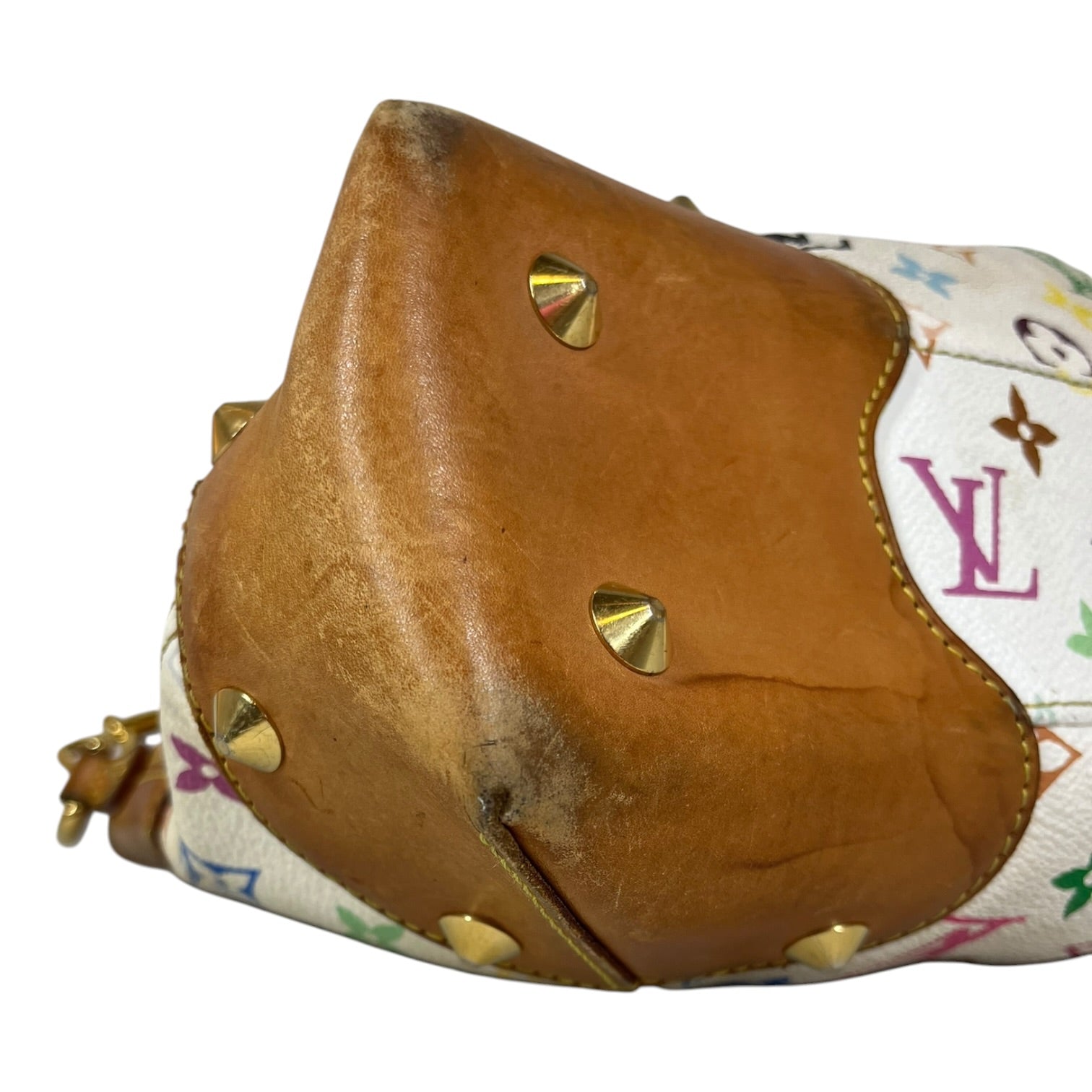 LOUIS VUITTON/Hand Bag/Monogram/Leather/WHT/MURAKAMI JUDY view 7