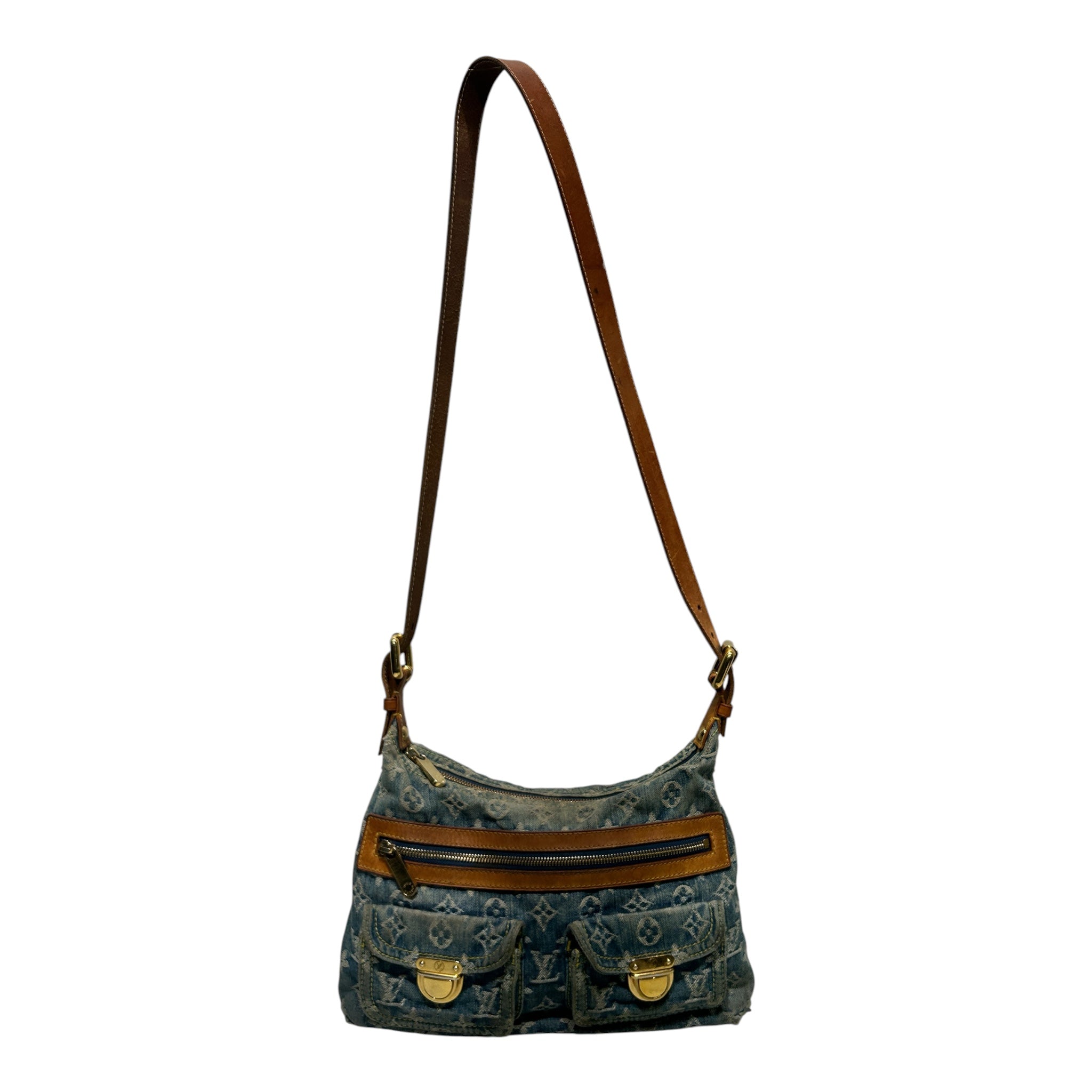 LOUIS VUITTON/Bag/Monogram/Denim/BLU/Monogram Baggy PM view 1