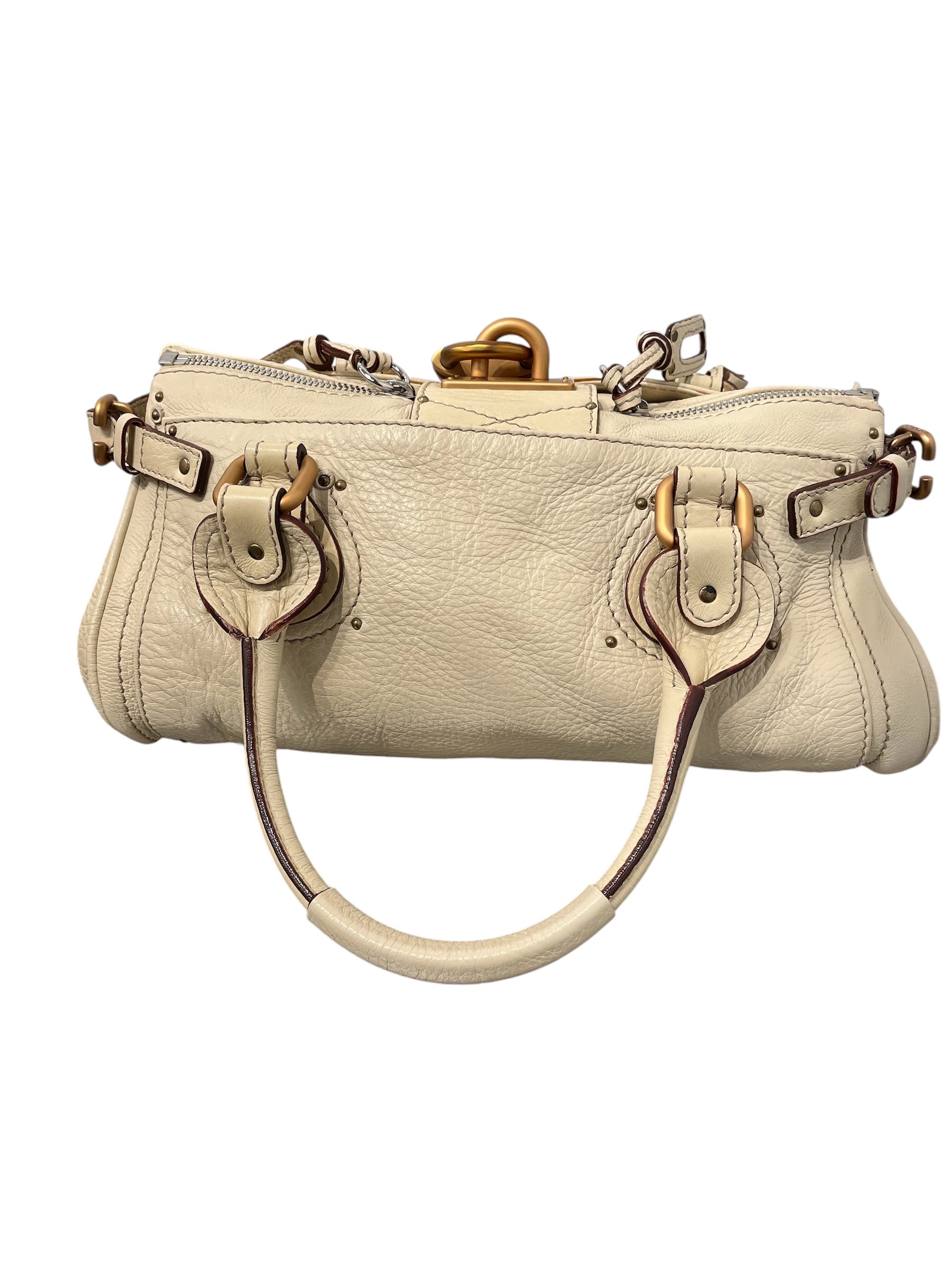 Chloe/Hand Bag/Leather/CRM/PADDINGTON LOCK BAG view 2