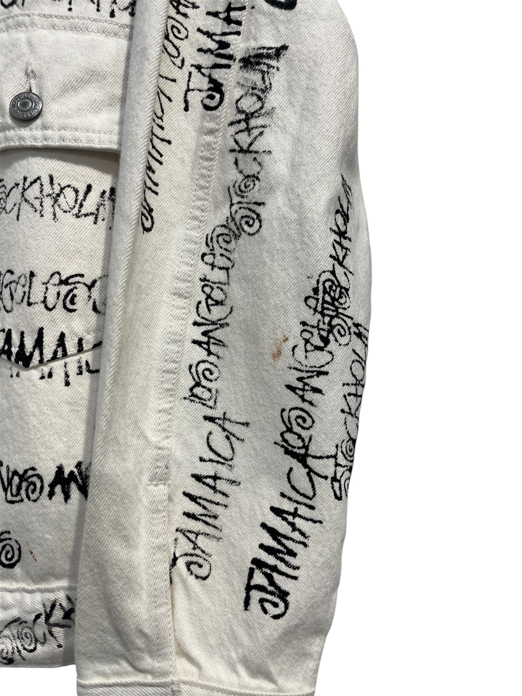 DENIM TEARS/OUR LEGACY/Levi's/Denim Jkt/M/Cotton/WHT/All Over Print/STUSSY COLLAB TYPE 2 view 3
