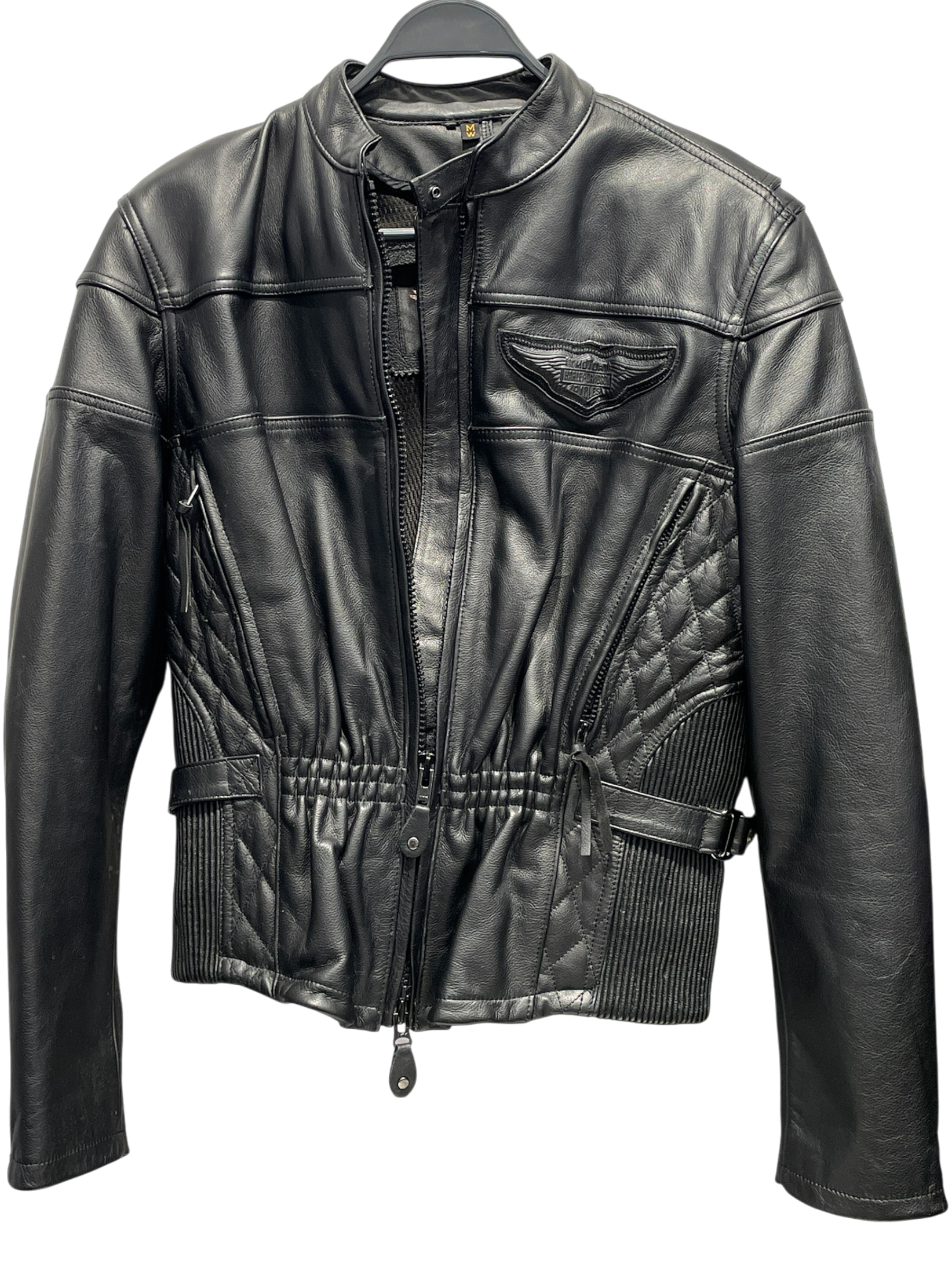 HARLEY DAVIDSON/Leather Jkt/M/Leather/BLK/ view 1