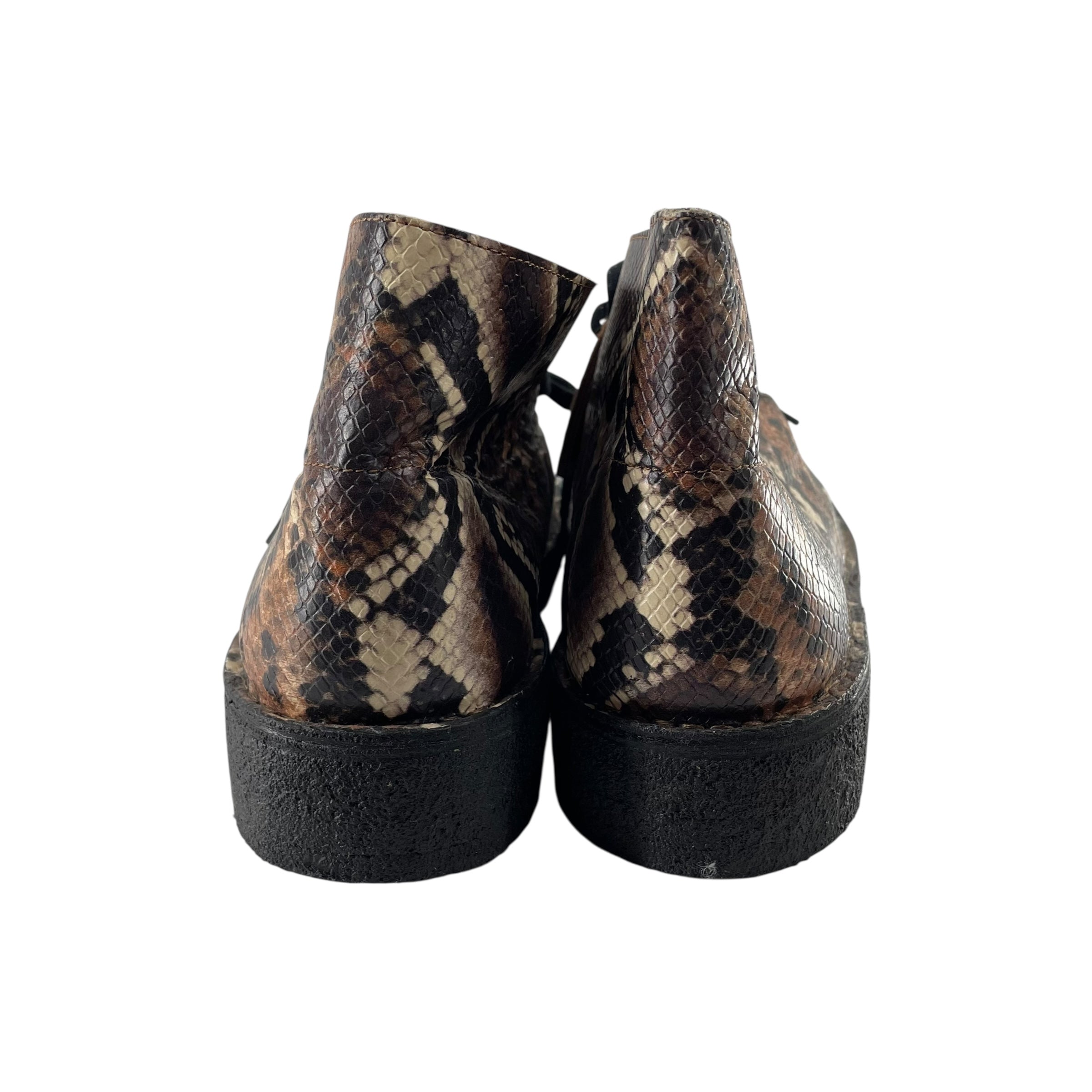 AIME LEON DORE/Clarks/Hi-Sneakers/US 13/All Over Print/Leather/BRW/SNAKESKIN view 5