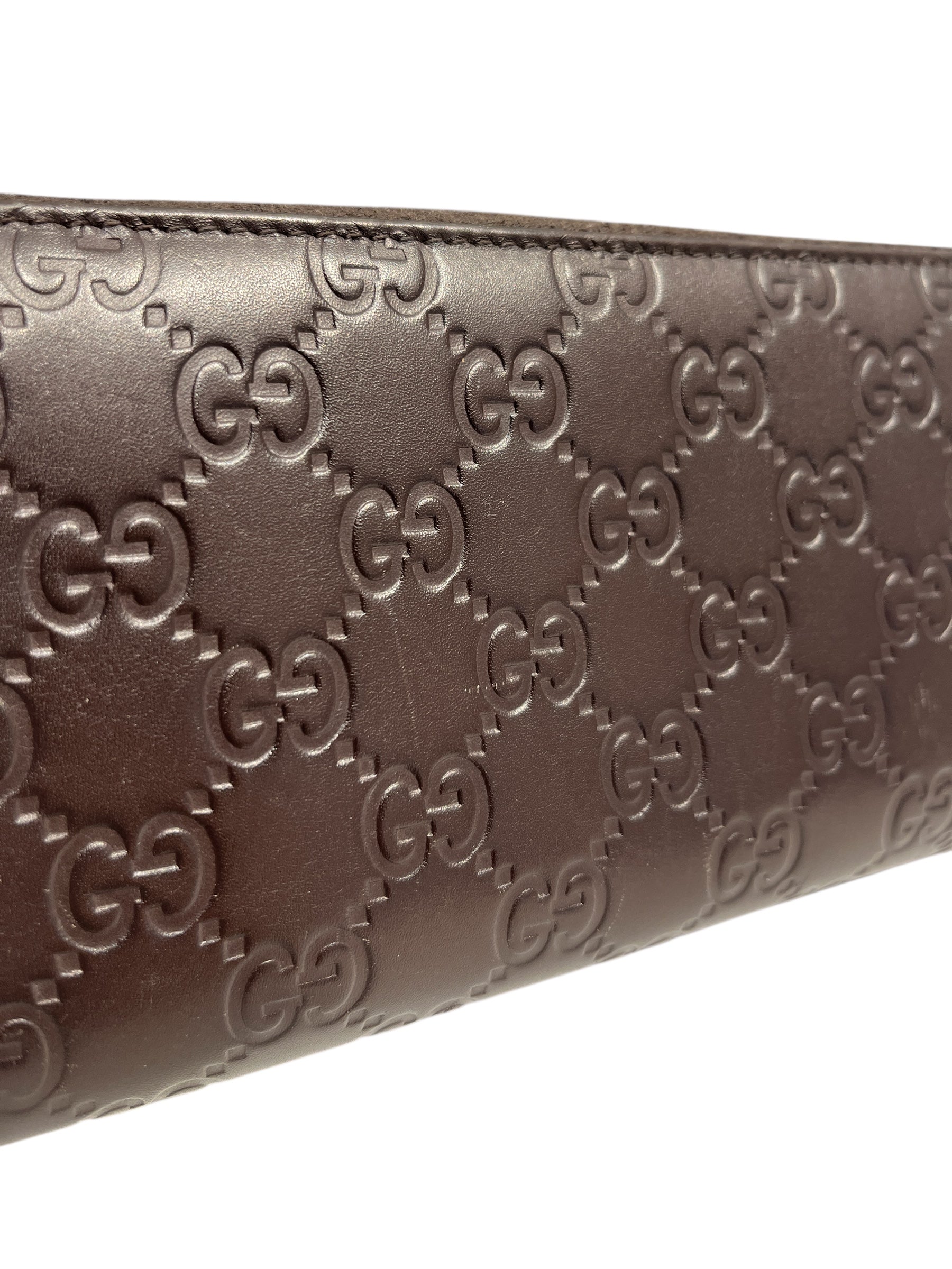 GUCCI/Long Wallet/Monogram/Leather/BRW/GUCCISIMALEATHER view 6