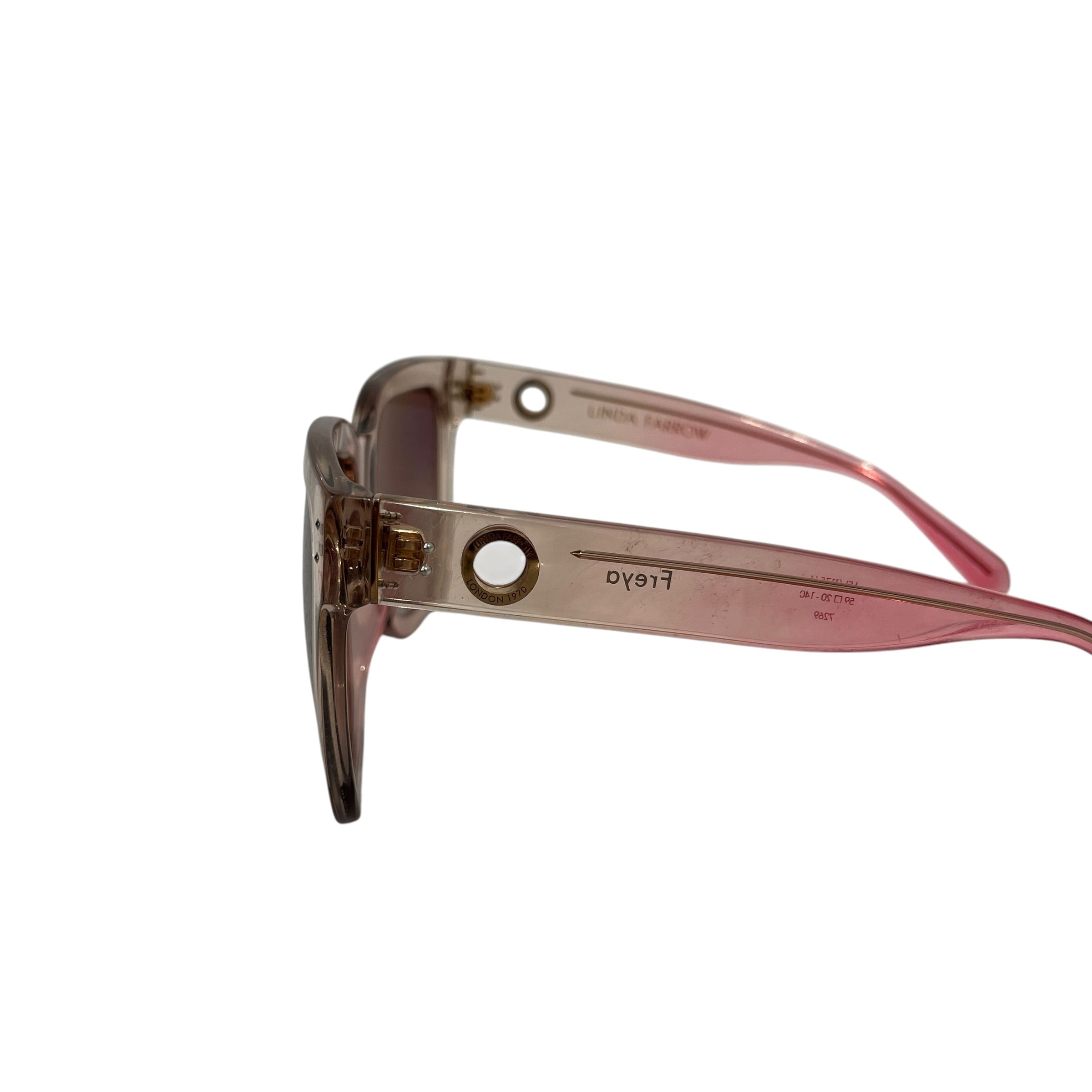 LINDA FARROW/Sunglasses/Celluloid/PNK/freya sunglasses view 3