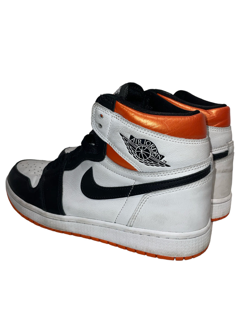 Jordan/Hi-Sneakers/US 10/Leather/WHT/JORDAN 1 ELECTRO ORANGE