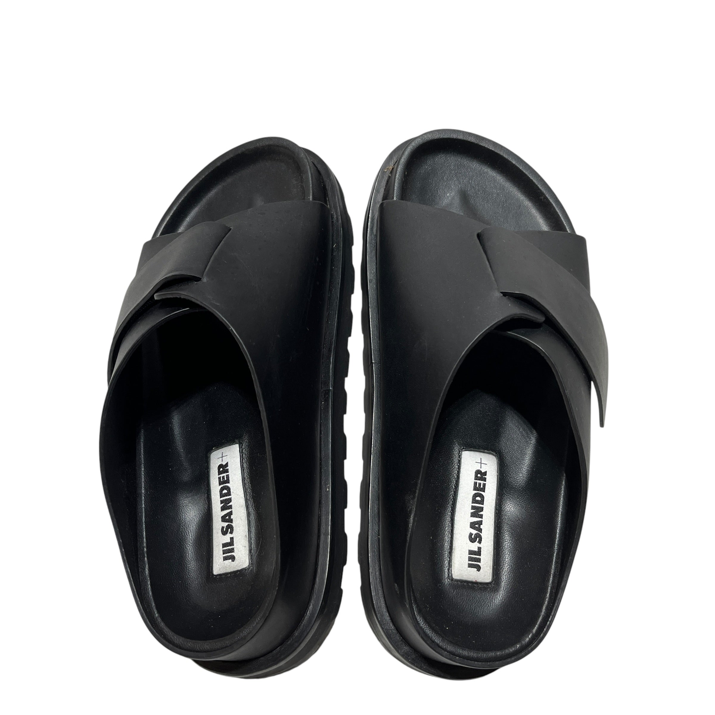JIL SANDER/BIRKENSTOCK/Sandals/US 7/Leather/BLK/Open-Toe/ view 3