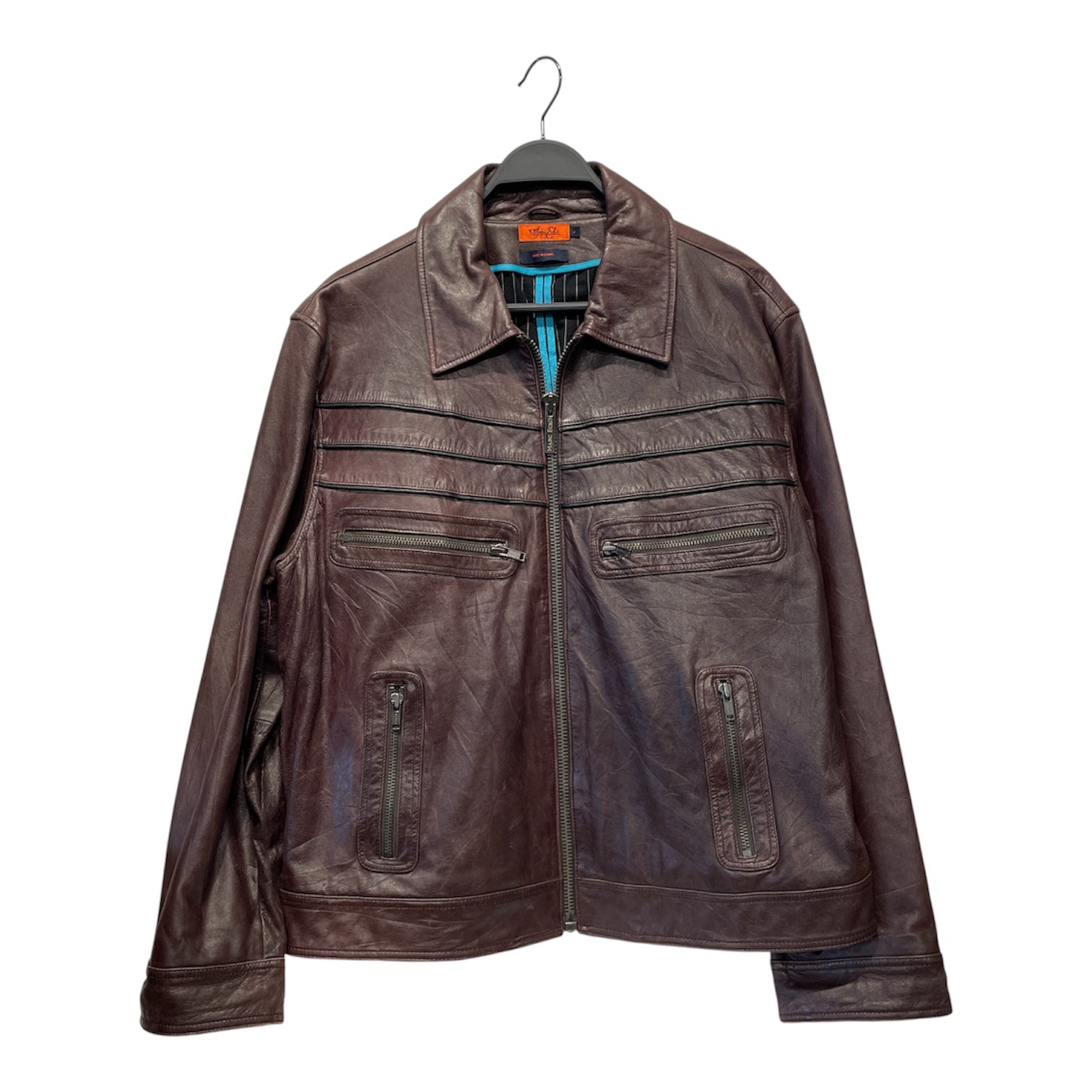 Ecko/Leather Jkt/L/Leather/BRD/ view 1