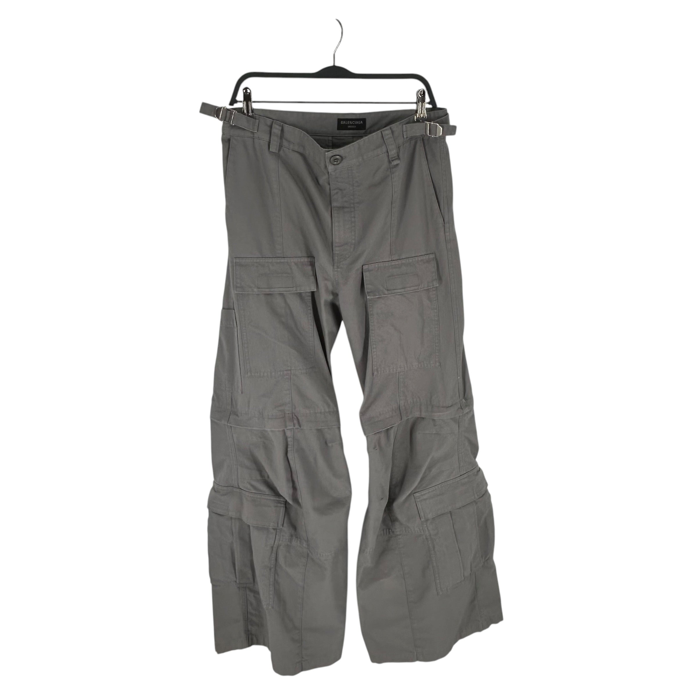 BALENCIAGA/Cargo Pants/M/Cotton/GRY/JP57 2024 01052 view 1