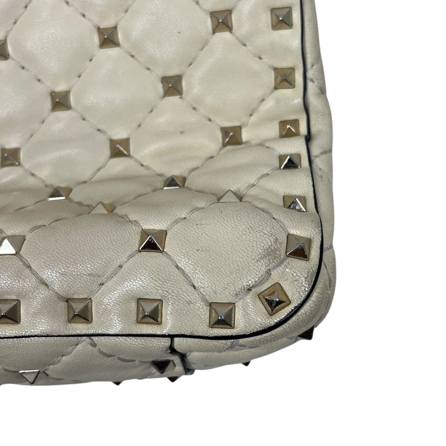 VALENTINO GARAVANI/Cross Body Bag/Leather/CRM/Rockstud Spike view 6