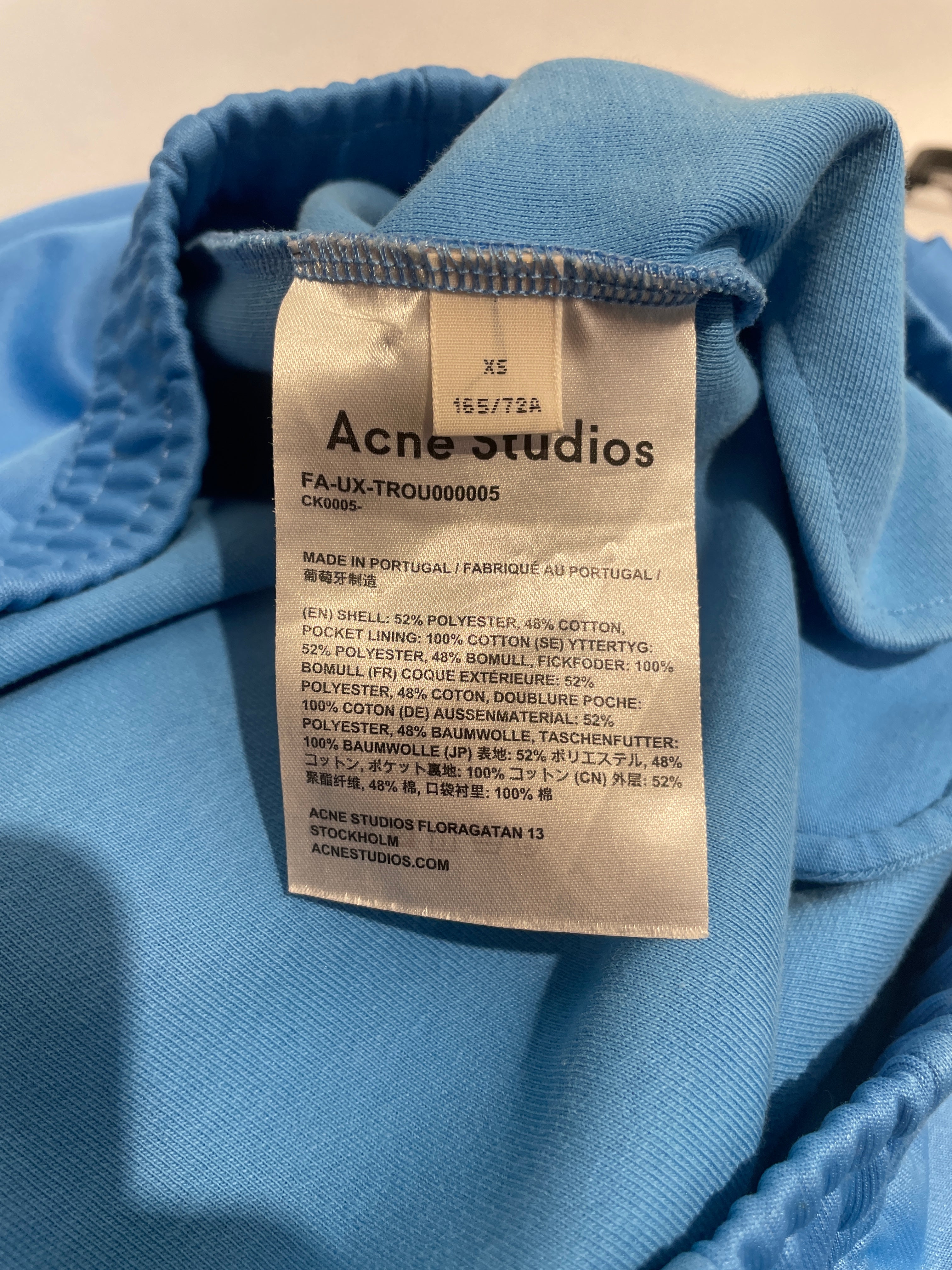 Acne Studios/Bottoms/XS/Polyester/BLU/ view 3
