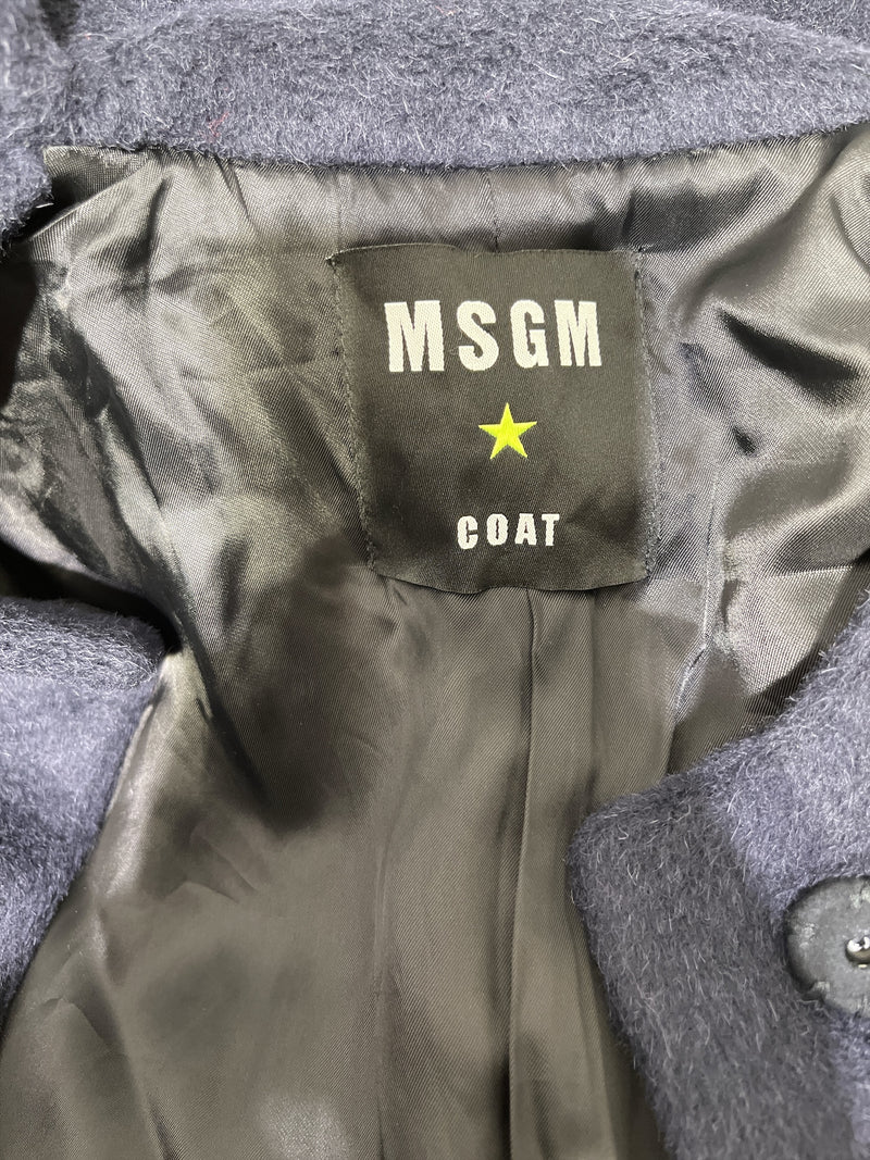 MSGM/Trench Coat/40/Alpaca/NVY/