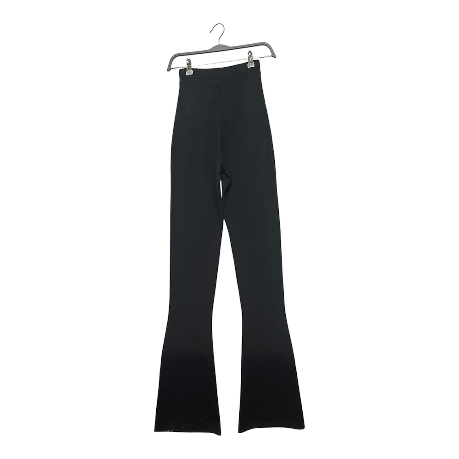 SAINT LAURENT/Bootcut Pants/XS/Cotton/BLK/High-waisted/YP73 2022 00814 view 2