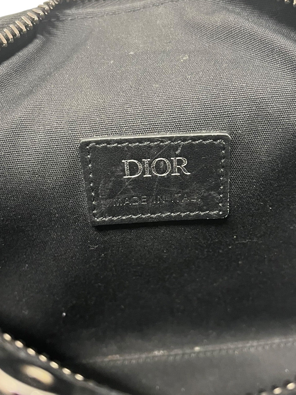 Christian Dior/Cross Body Bag/S/Monogram/Leather/BLK/2023 CD DIAMOND CROSSBODY BAG view 5