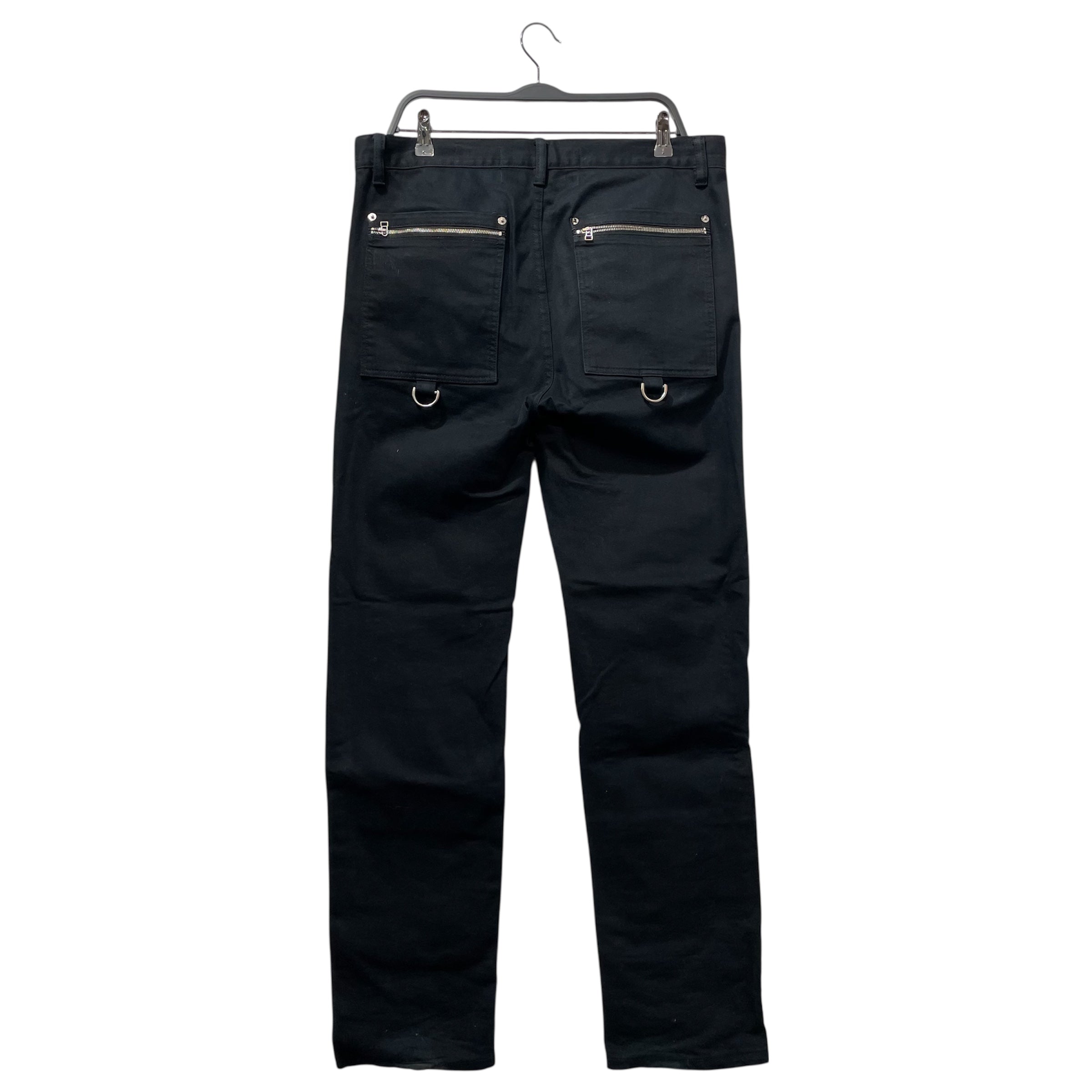 HOOD BY AIR./Straight Pants/34/Cotton/BLK/Button Fly/ZIPPER KNEE/ BONDAGE PANTS view 2