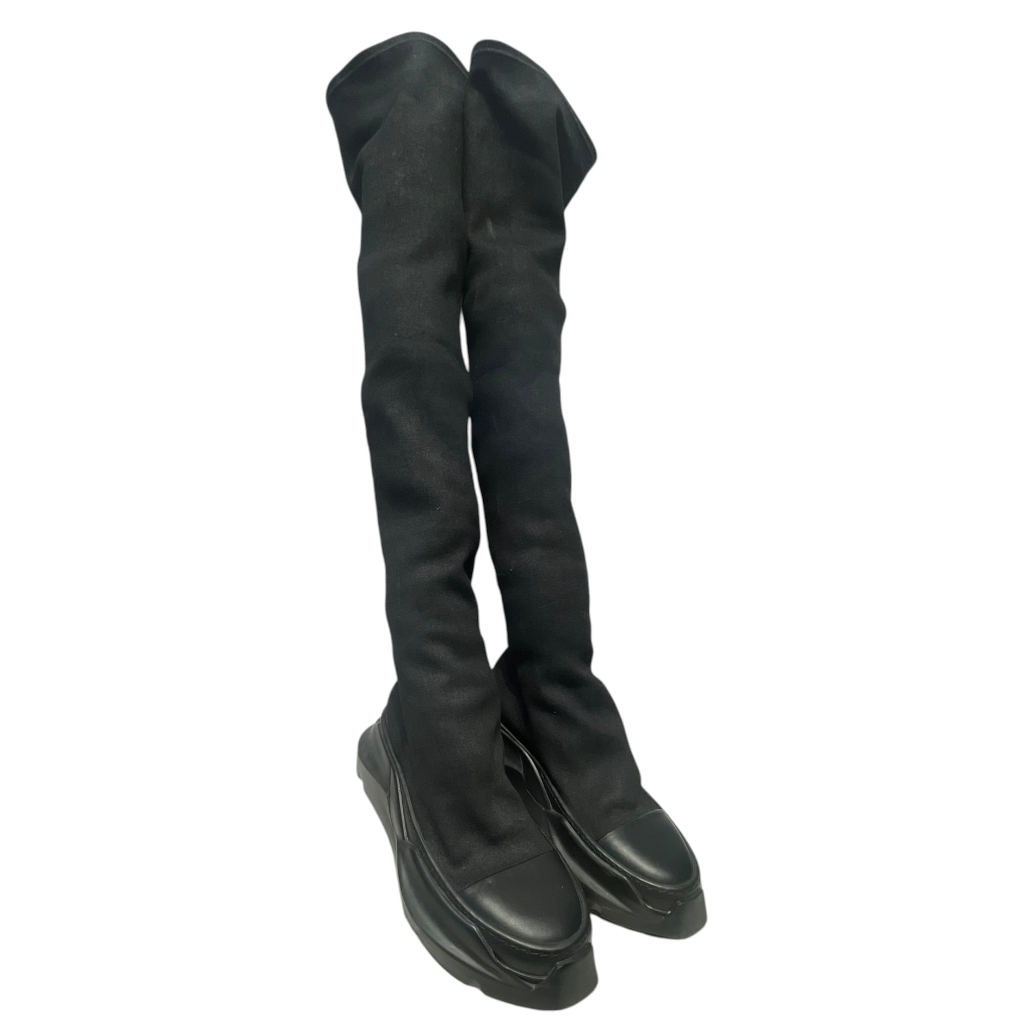 Rick Owens/Shoes/EU 38/Denim/BLK/KNEE HIGH view 1